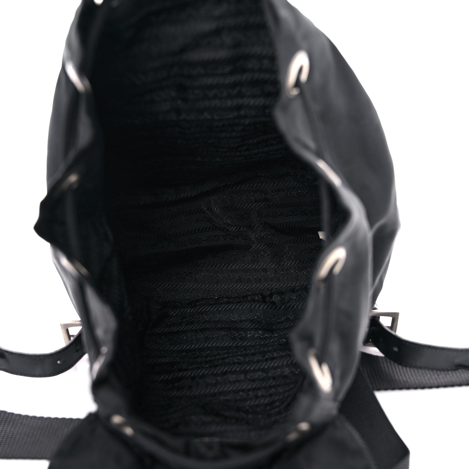 Prada Nylon Vela Mini Cinch Backpack Black 5 of 21