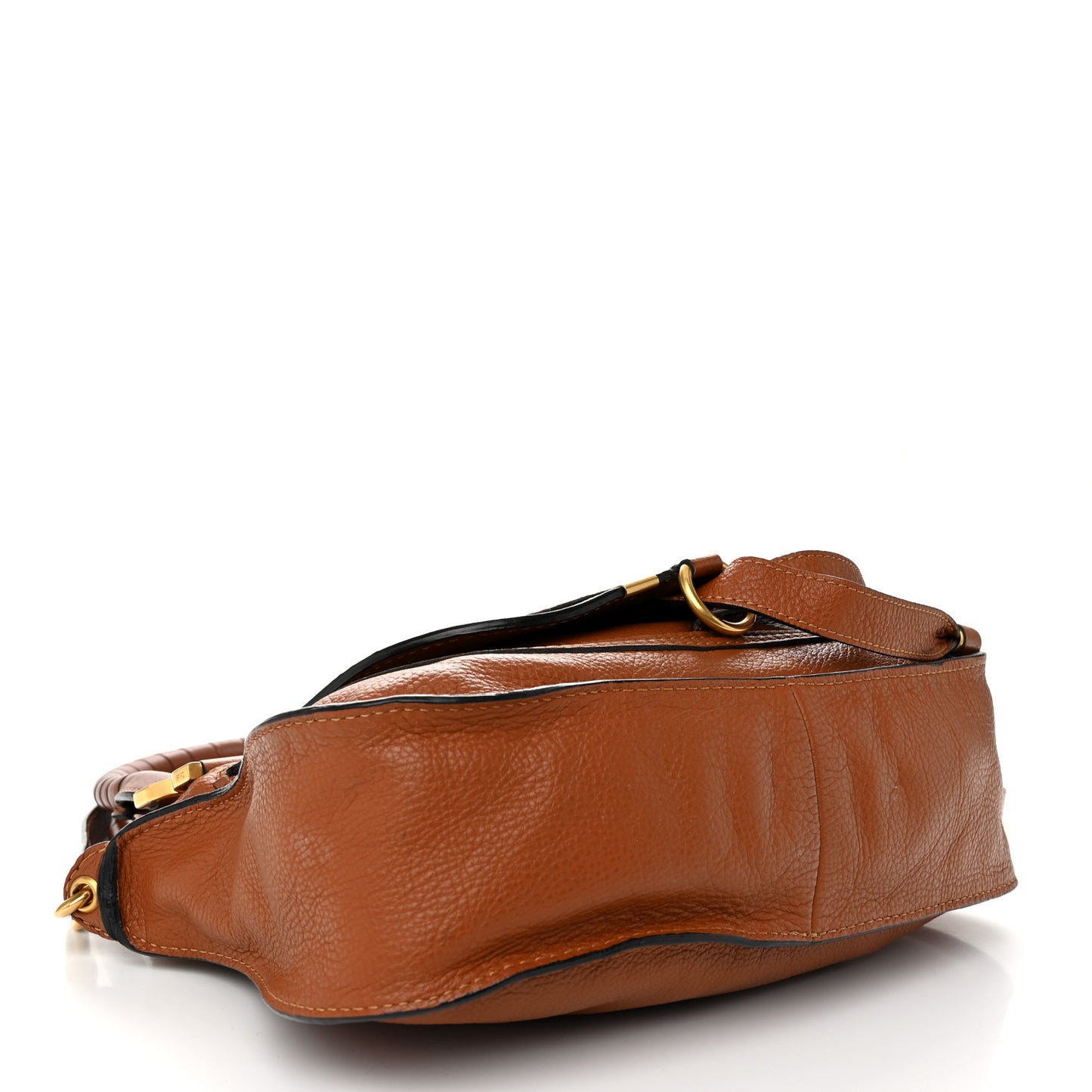 Calfskin Small Marcie Satchel Tan