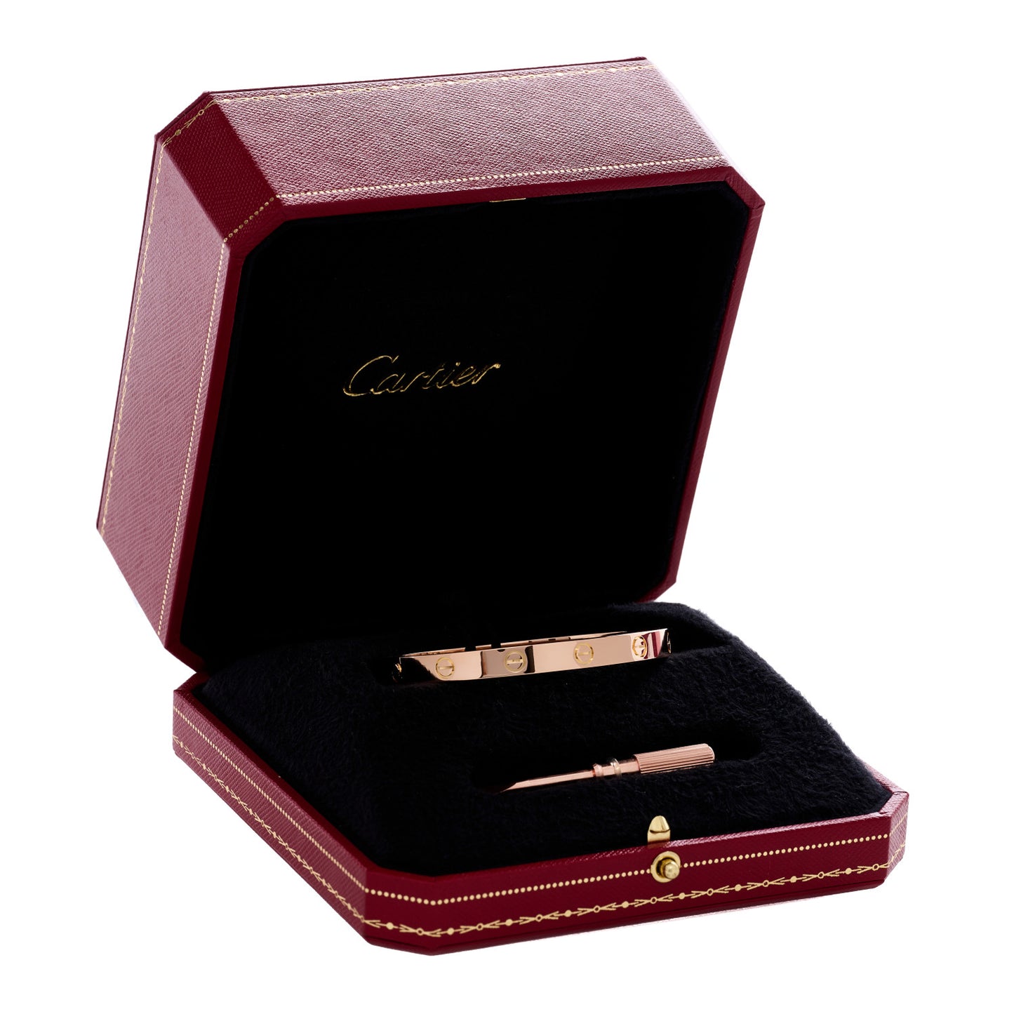18K Pink Gold LOVE Bracelet 17