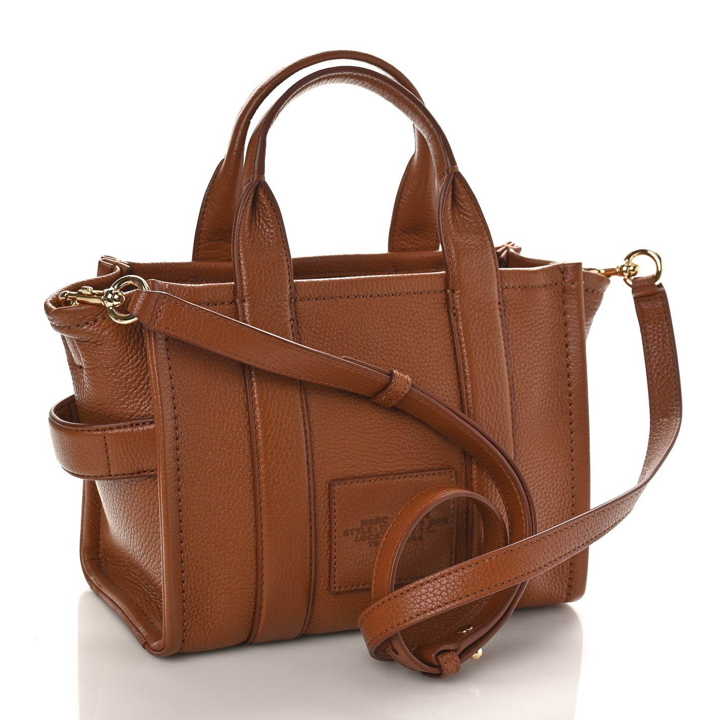 Grained Calfskin Mini The Tote Bag Argan Oil