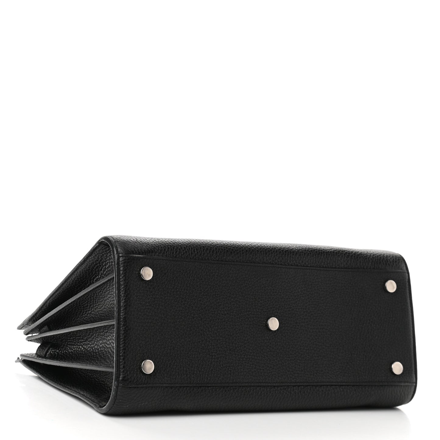 Grained Calfskin Small Sac De Jour Black