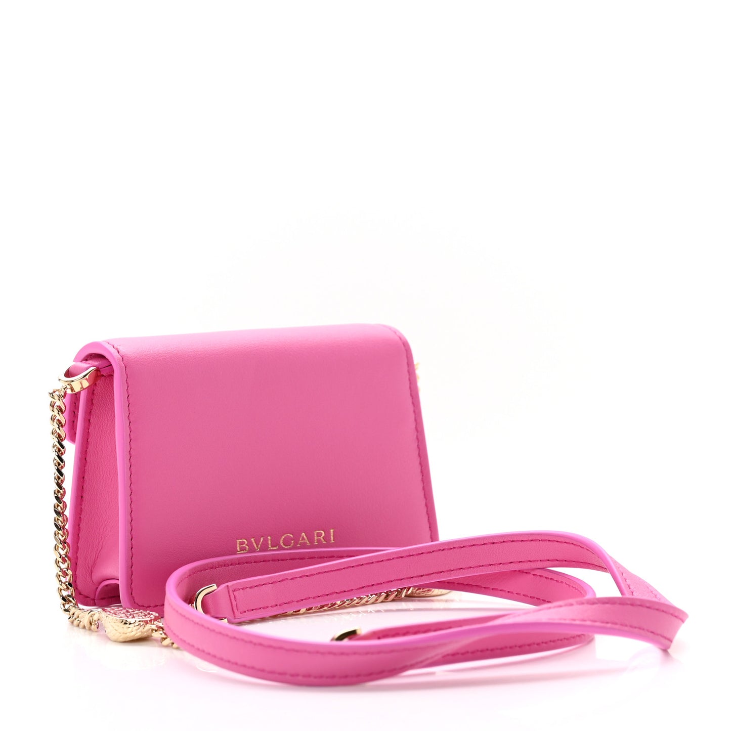Calfskin Serpenti Forever Micro Bag Pink