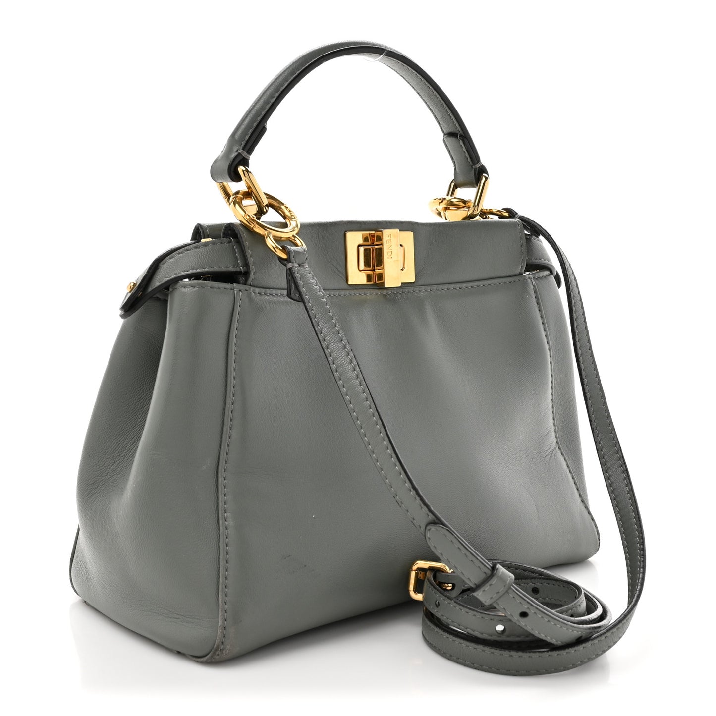 Nappa Mini Peekaboo Iconic Satchel Fumo