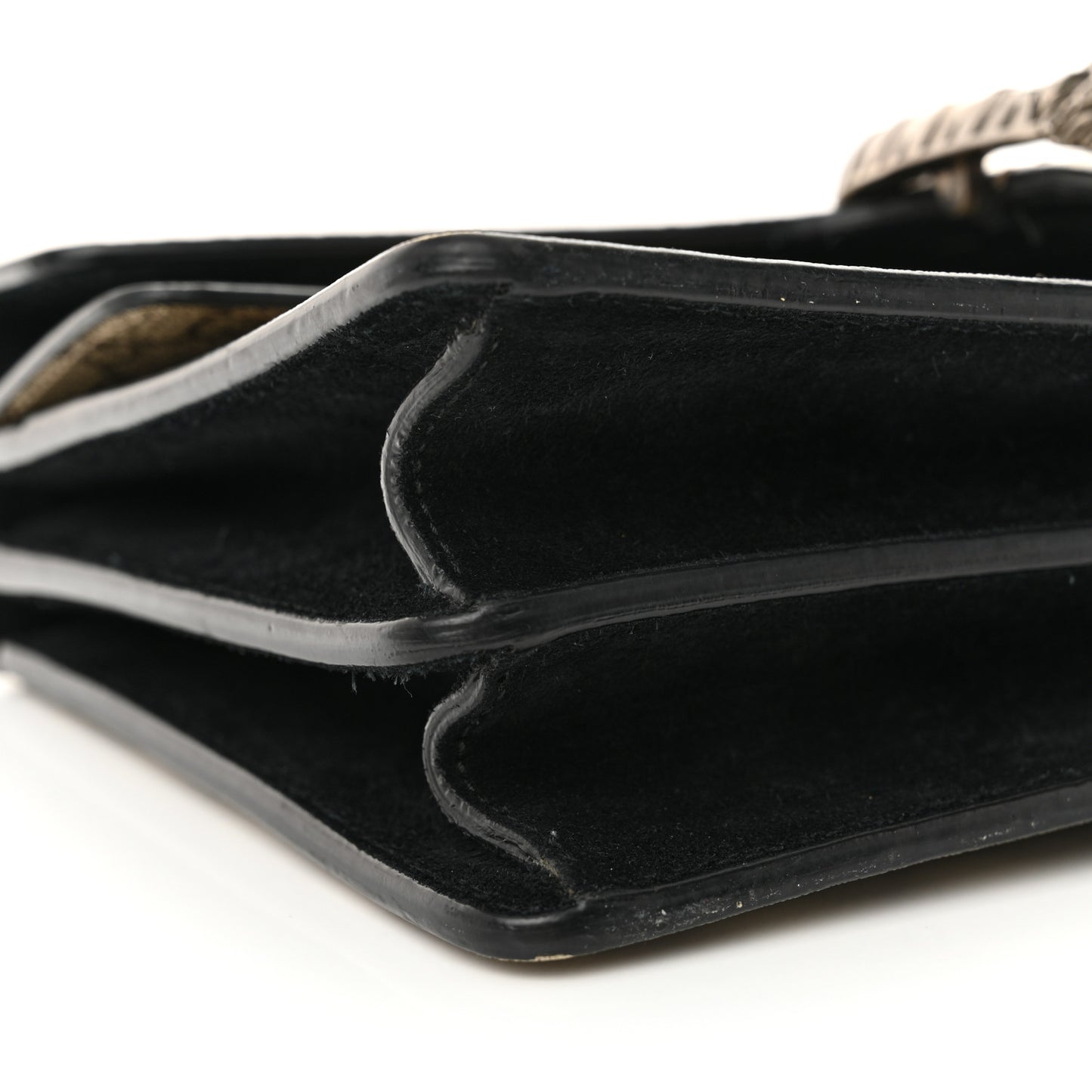 GG Supreme Monogram Small Dionysus Shoulder Bag Black
