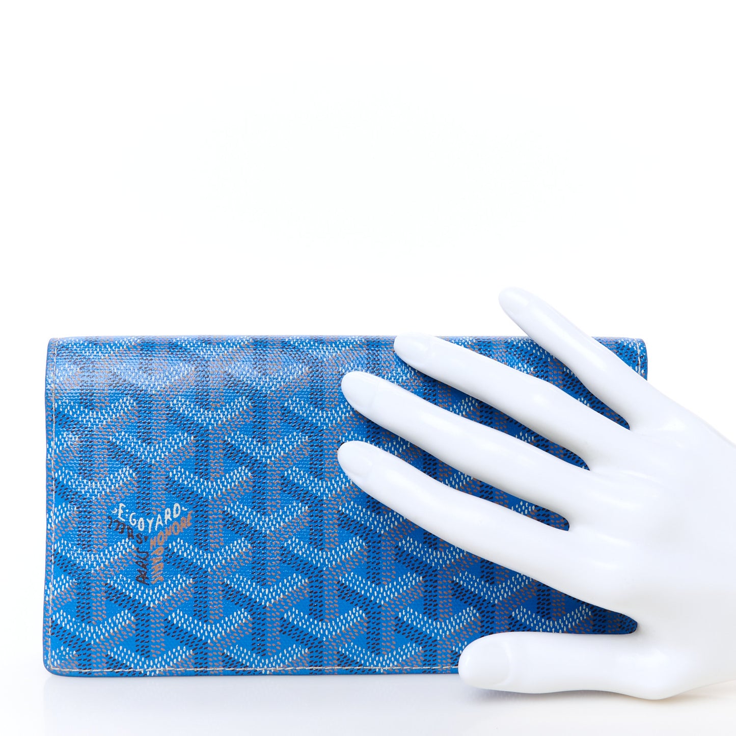 Goyardine Richelieu Wallet Sky Blue