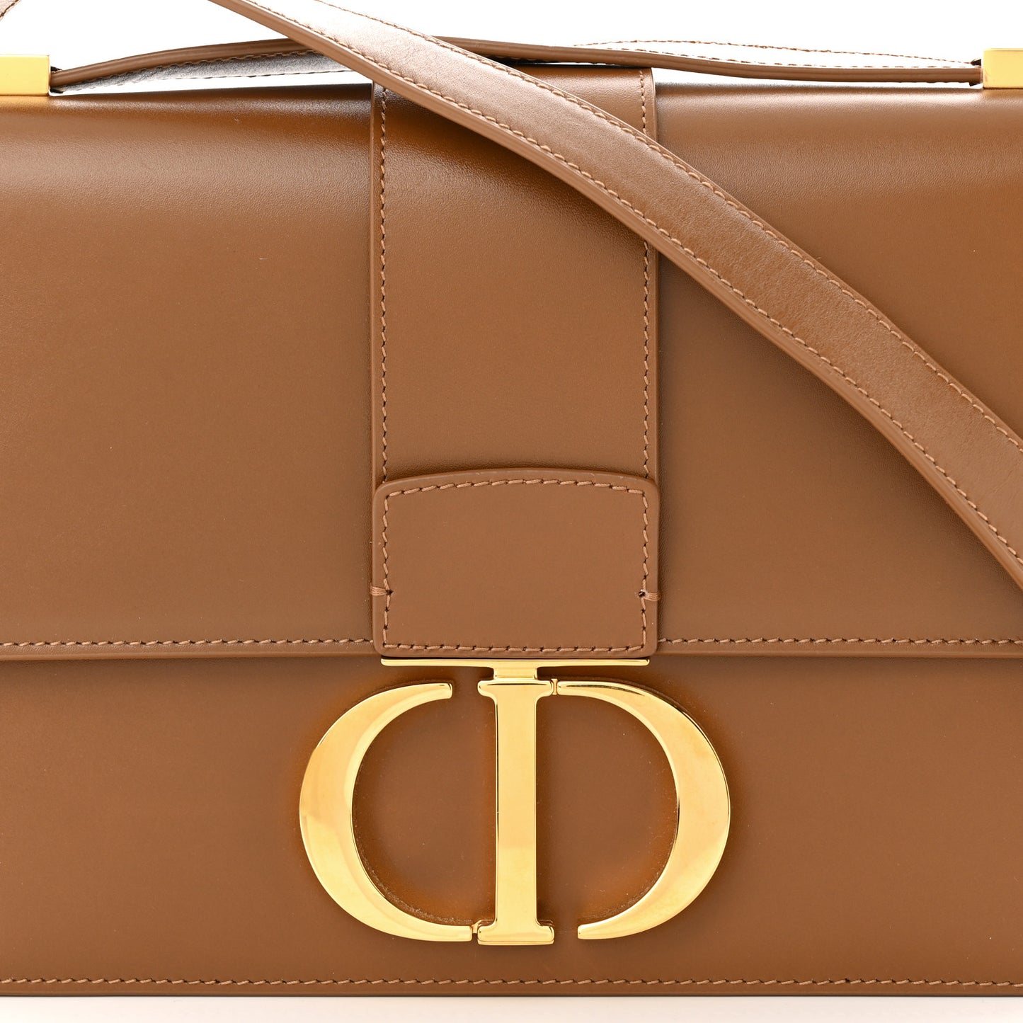 Smooth Calfskin 30 Montaigne Flap Bag Brown
