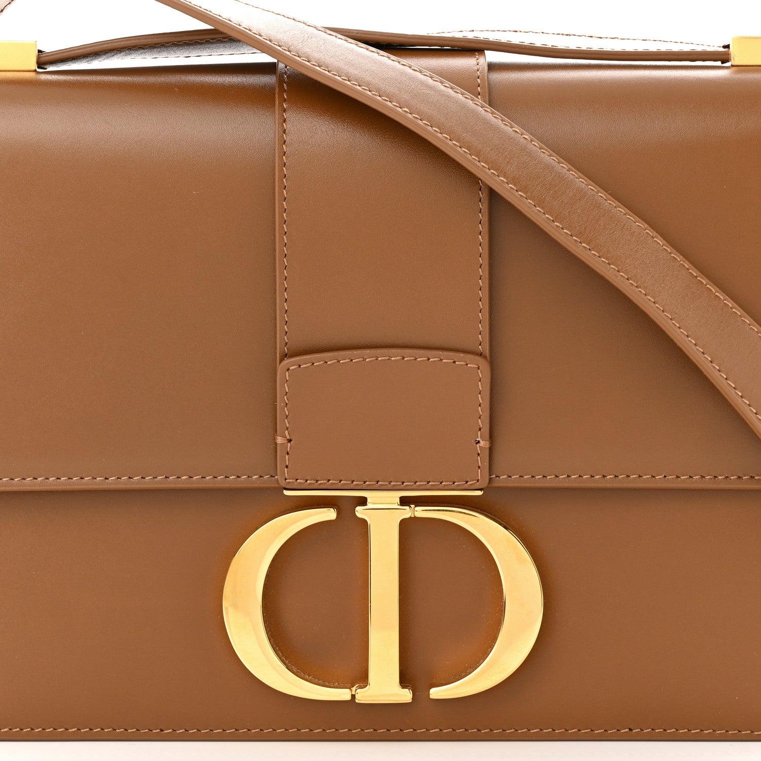 Christian Dior Smooth Calfskin 30 Montaigne Flap Bag Brown 8 of 11