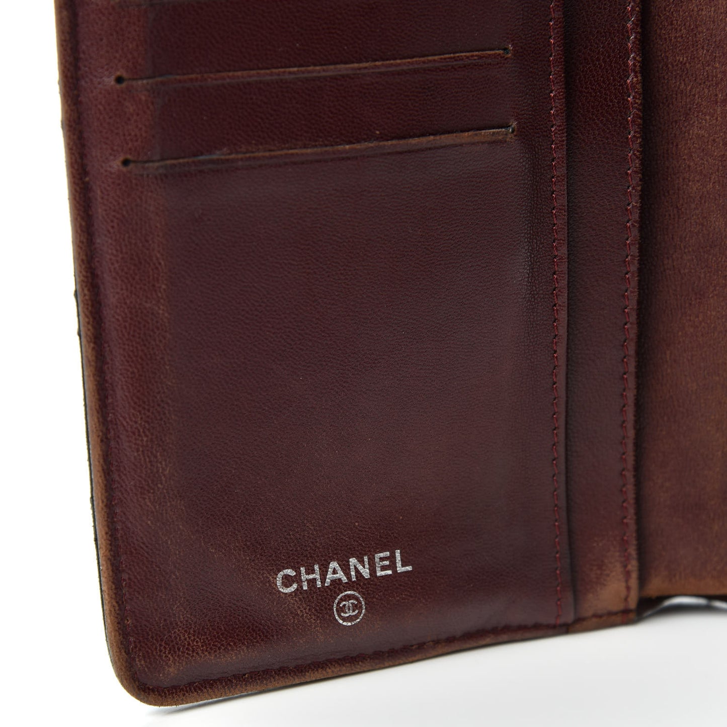 Lambskin Quilted Yen Wallet Black