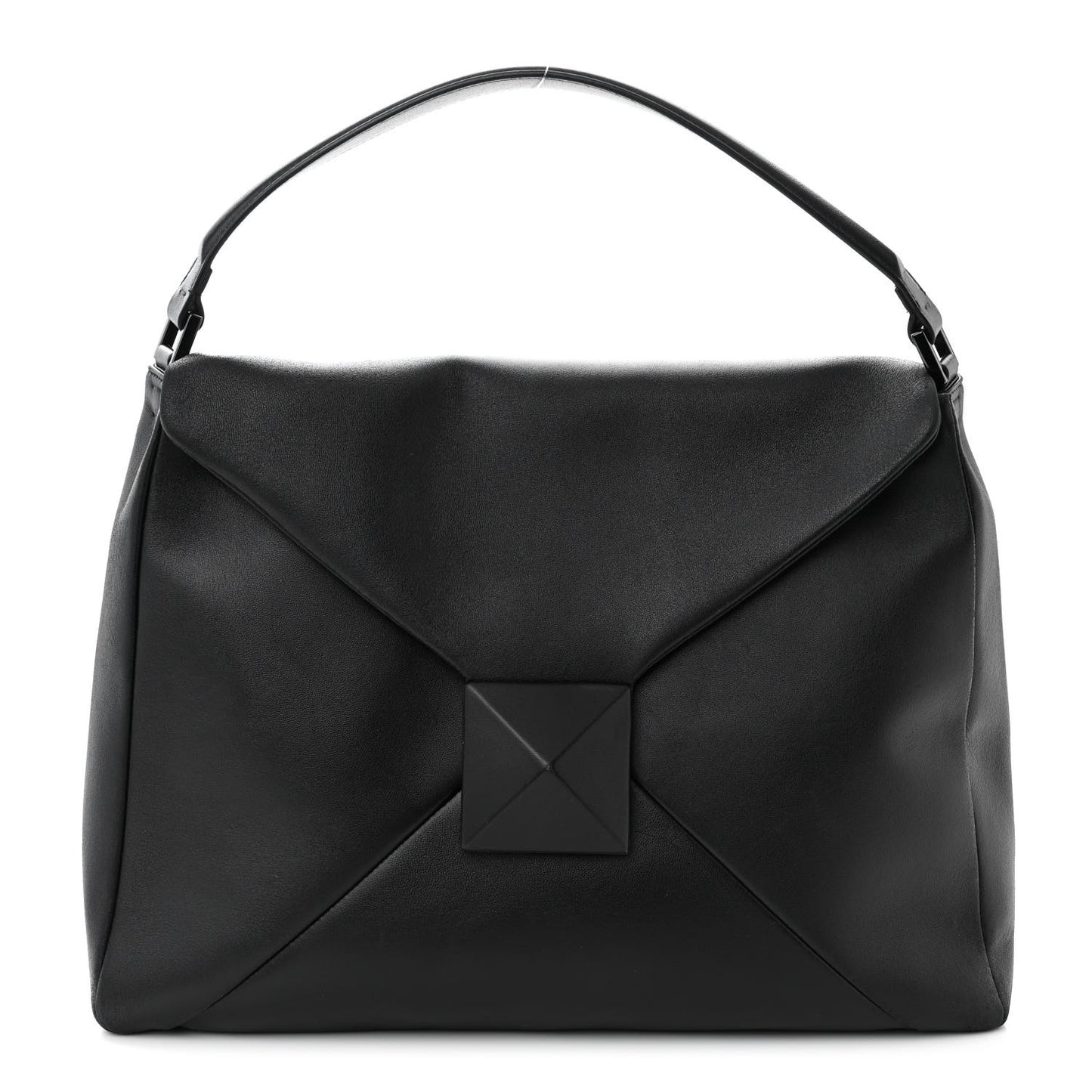 Nappa Monochrome One Stud Hobo Black