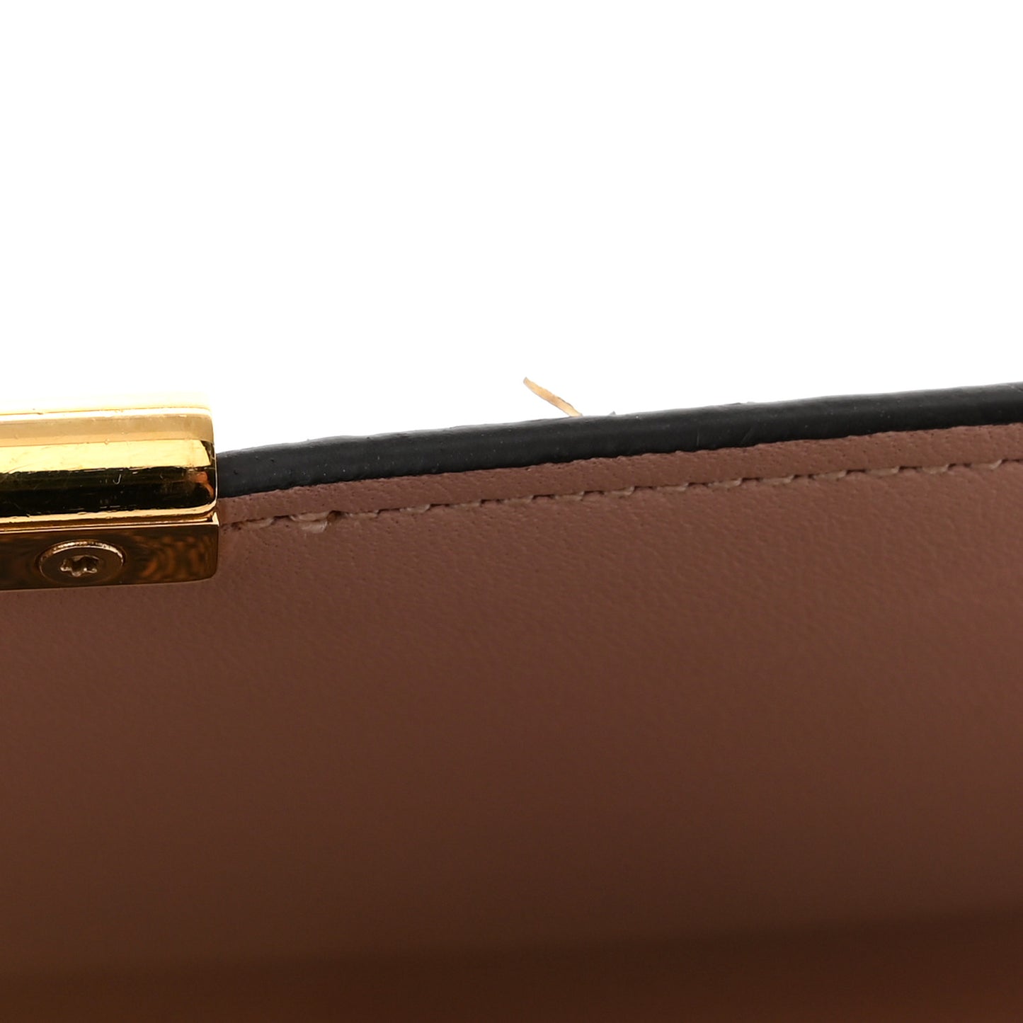 Damier Ebene Croisette Chain Wallet Rose Ballerine