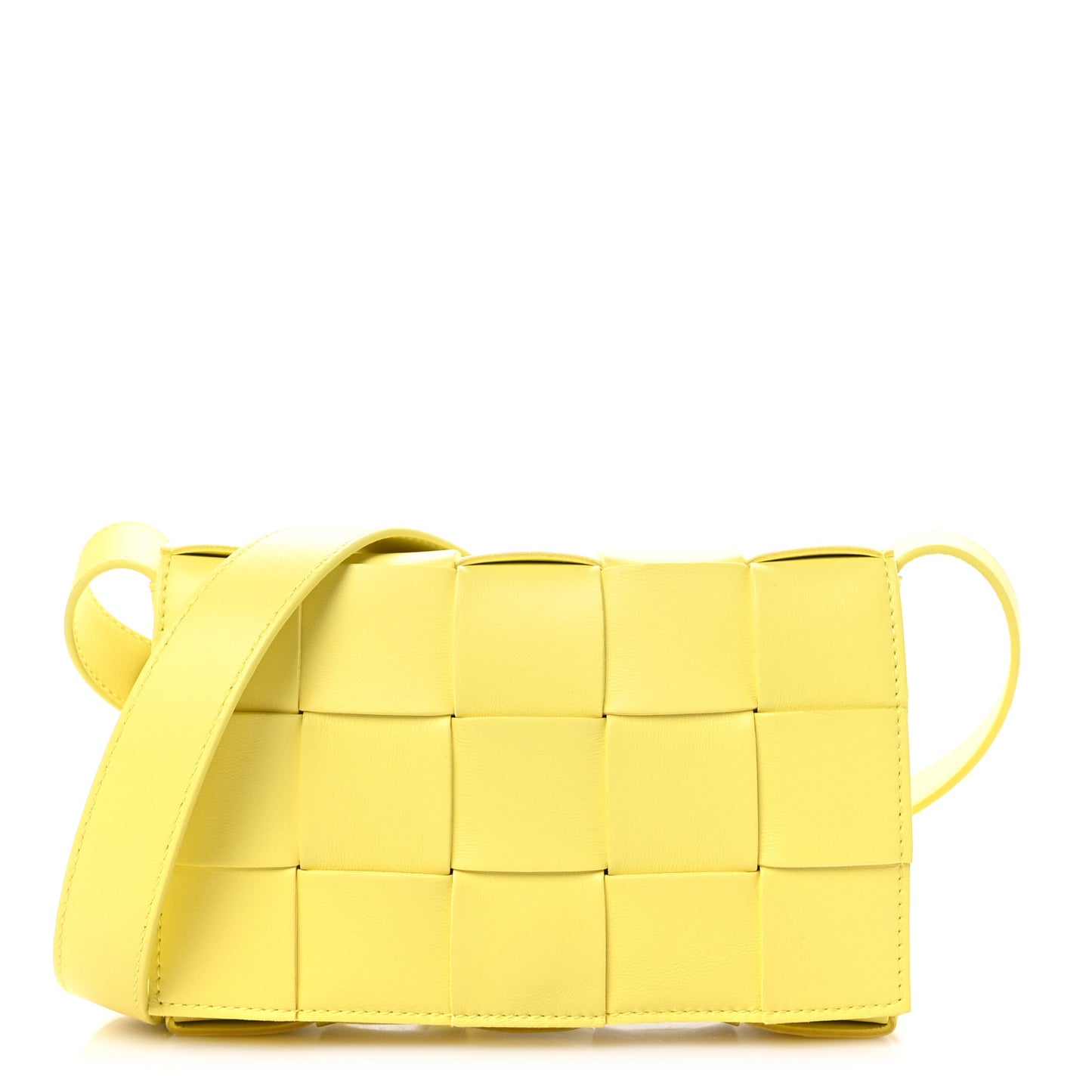 Lambskin Maxi Intreccio Small Cassette Crossbody Bag Sherbert