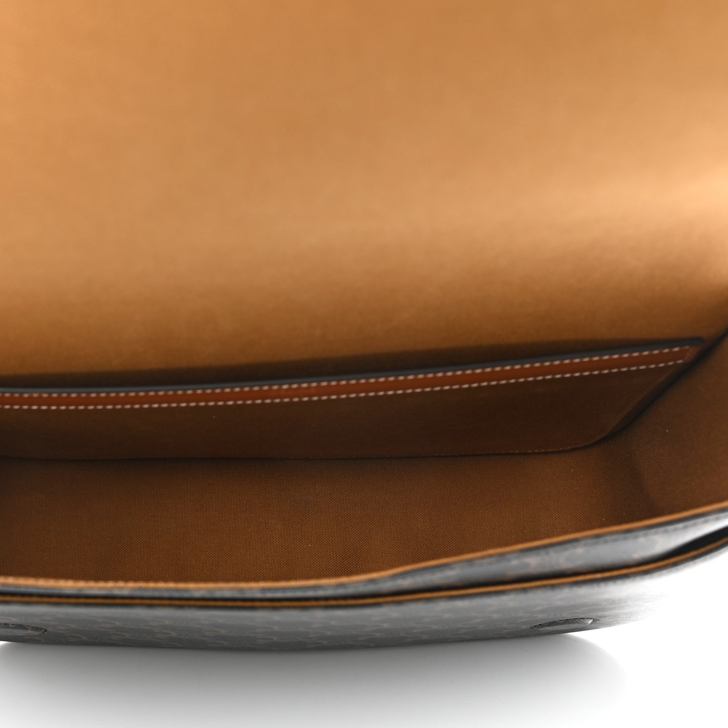 Triomphe Canvas Messenger Folco Bag Tan