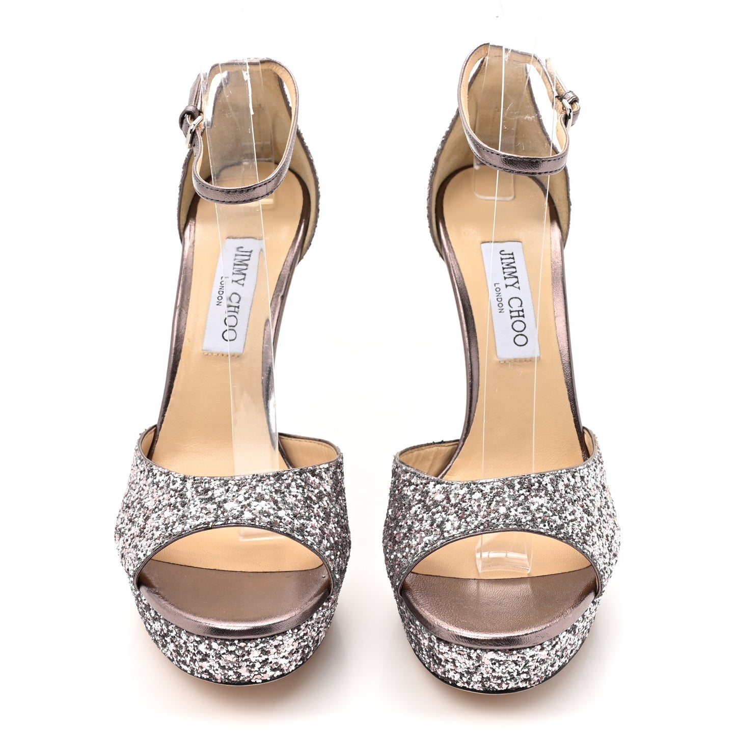 Coarse Glitter Fabric Pattie 130 Pumps 40.5 Light Lilac