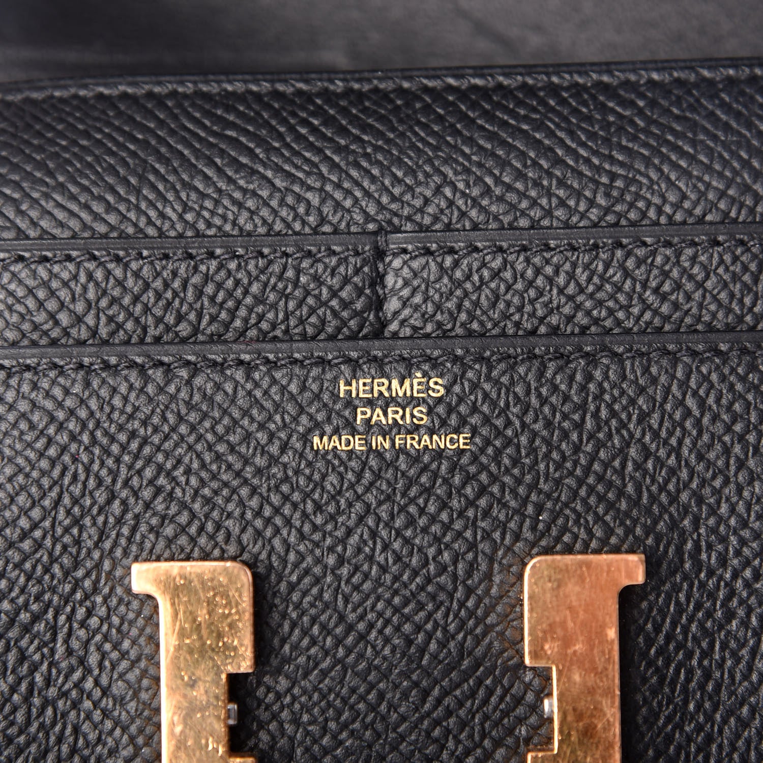Hermes Epsom Constance Short Wallet Black 6 of 7