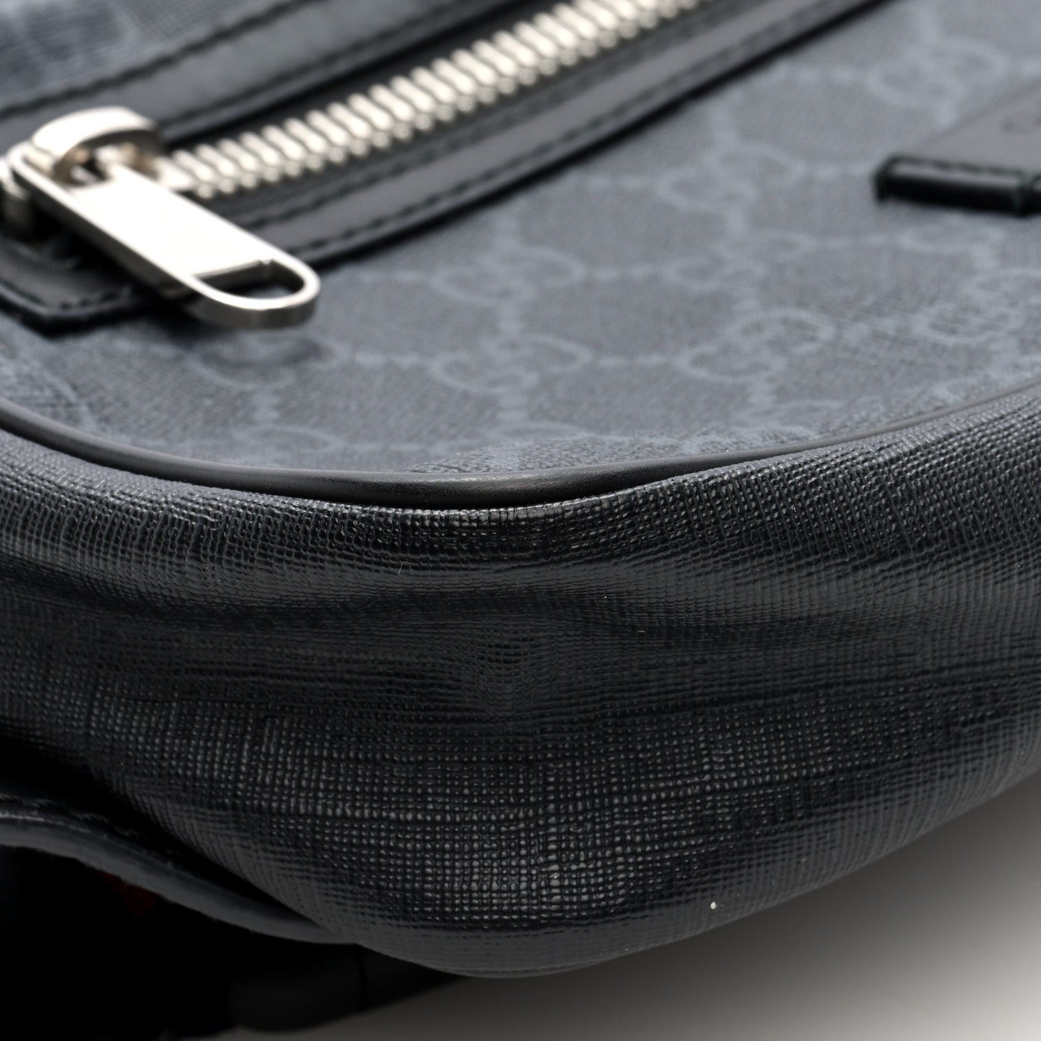 Gucci Soft GG Supreme Monogram Web Belt Bag Black Grey 8 of 10