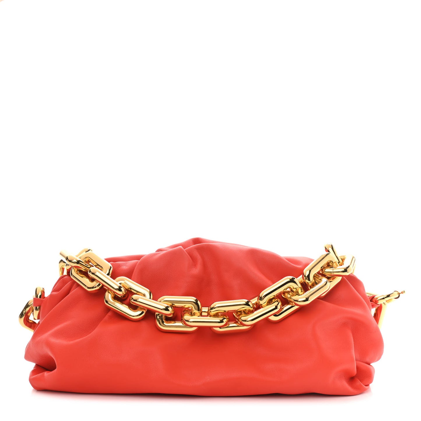 Calfskin The Pouch Chain Orange