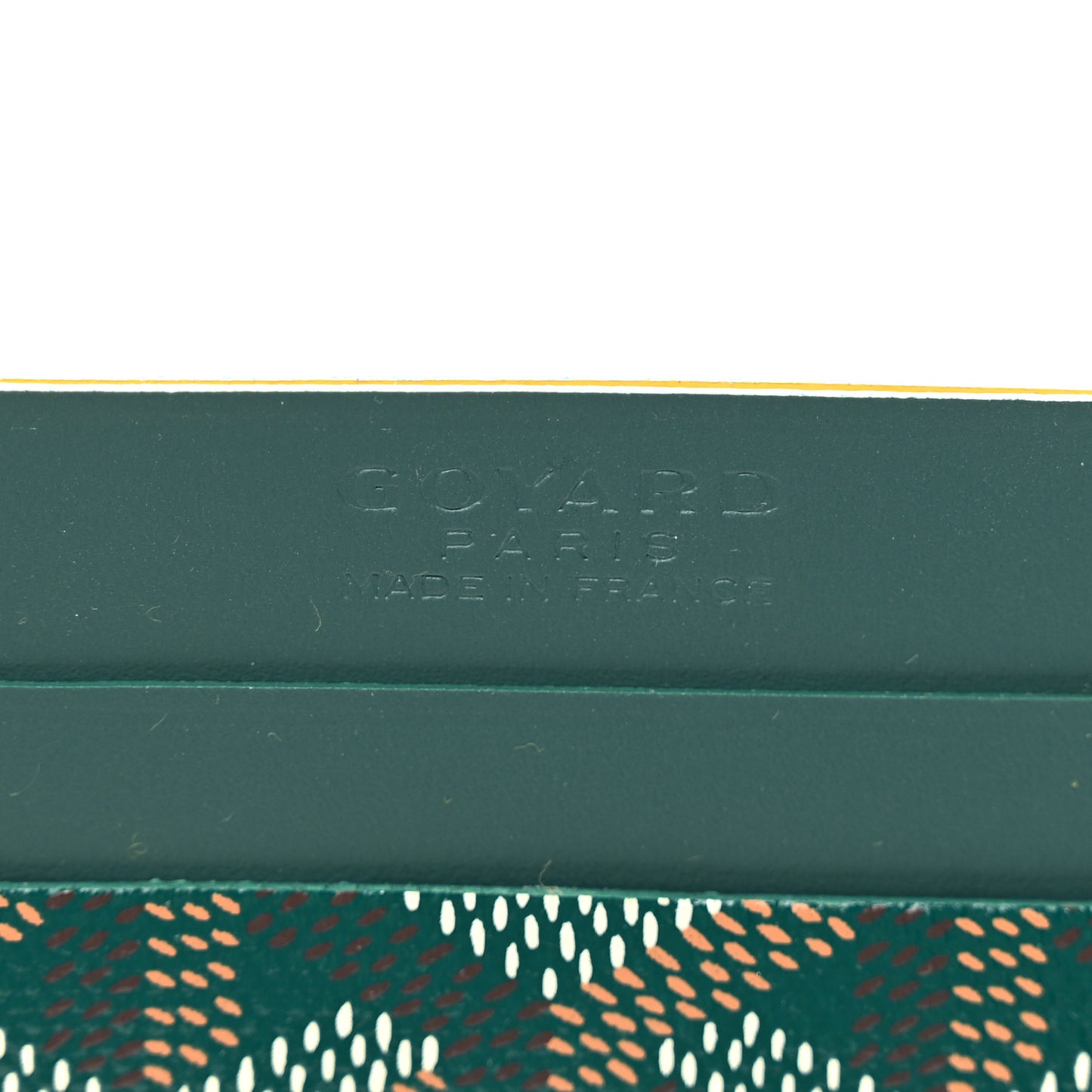 Goyardine Saint Sulpice Card Holder Green
