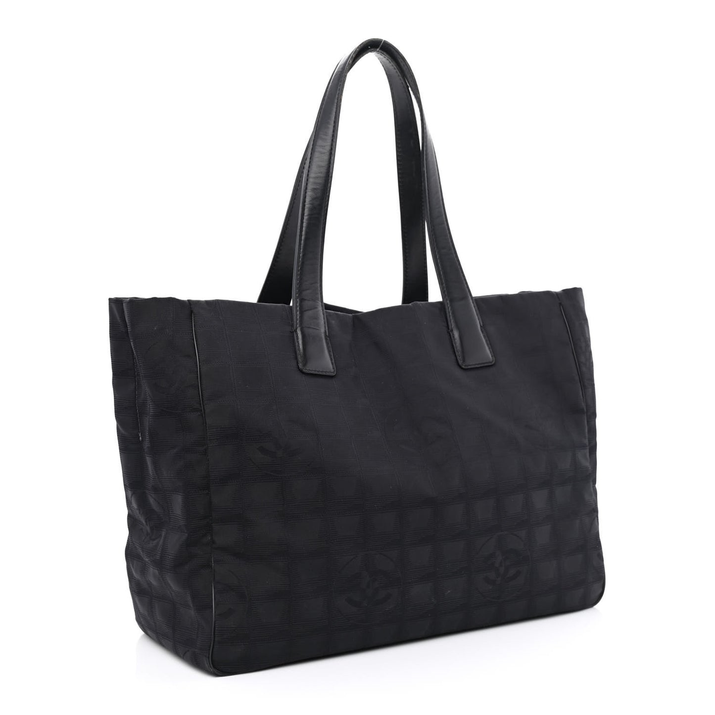 Nylon Medium Travel Tote Black