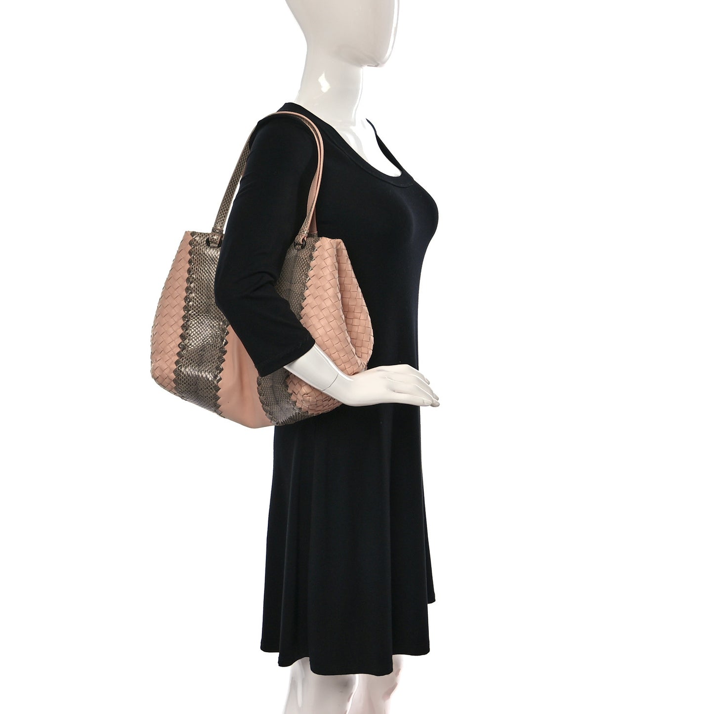 Nappa Intrecciato Ayers Medium Tote Beige