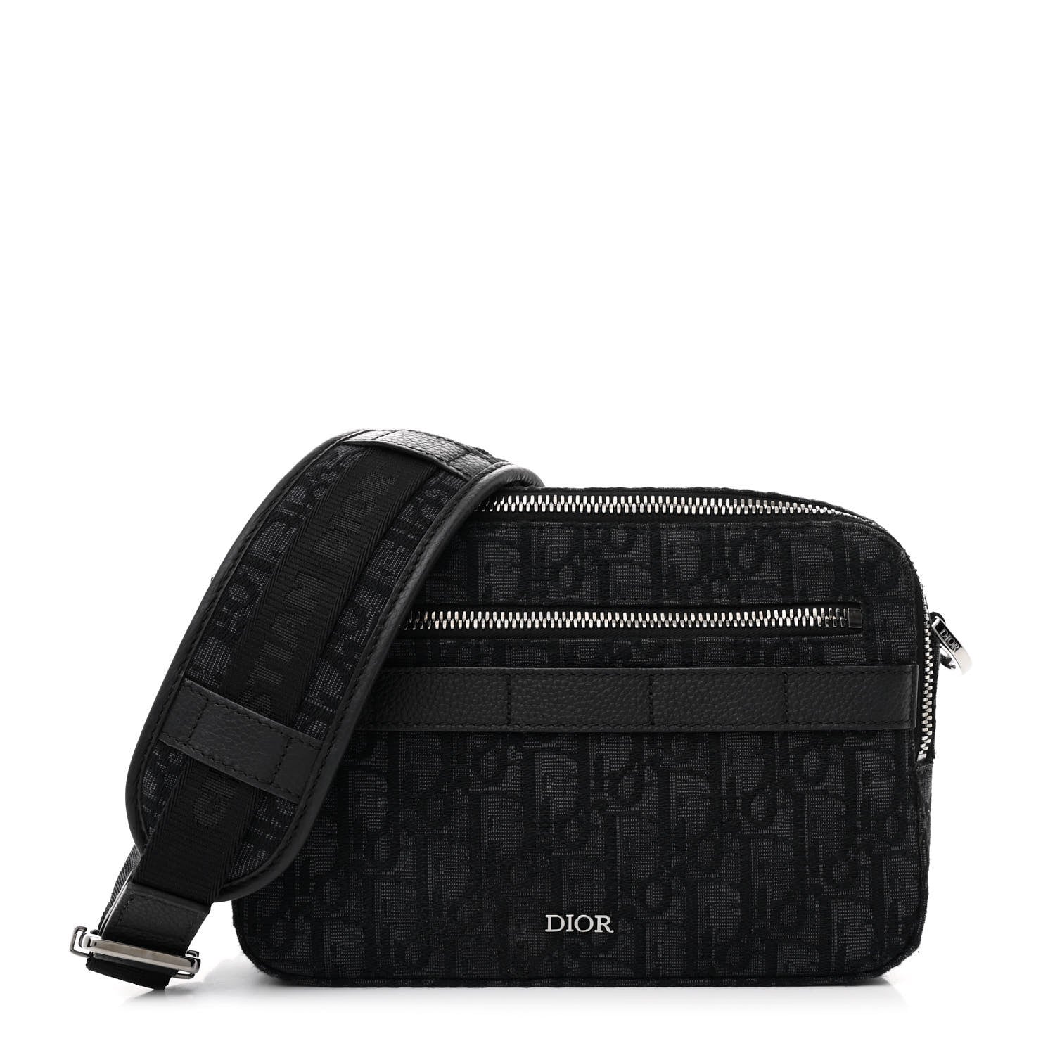 Christian Dior HOMME Oblique Safari Messenger Black 1666177