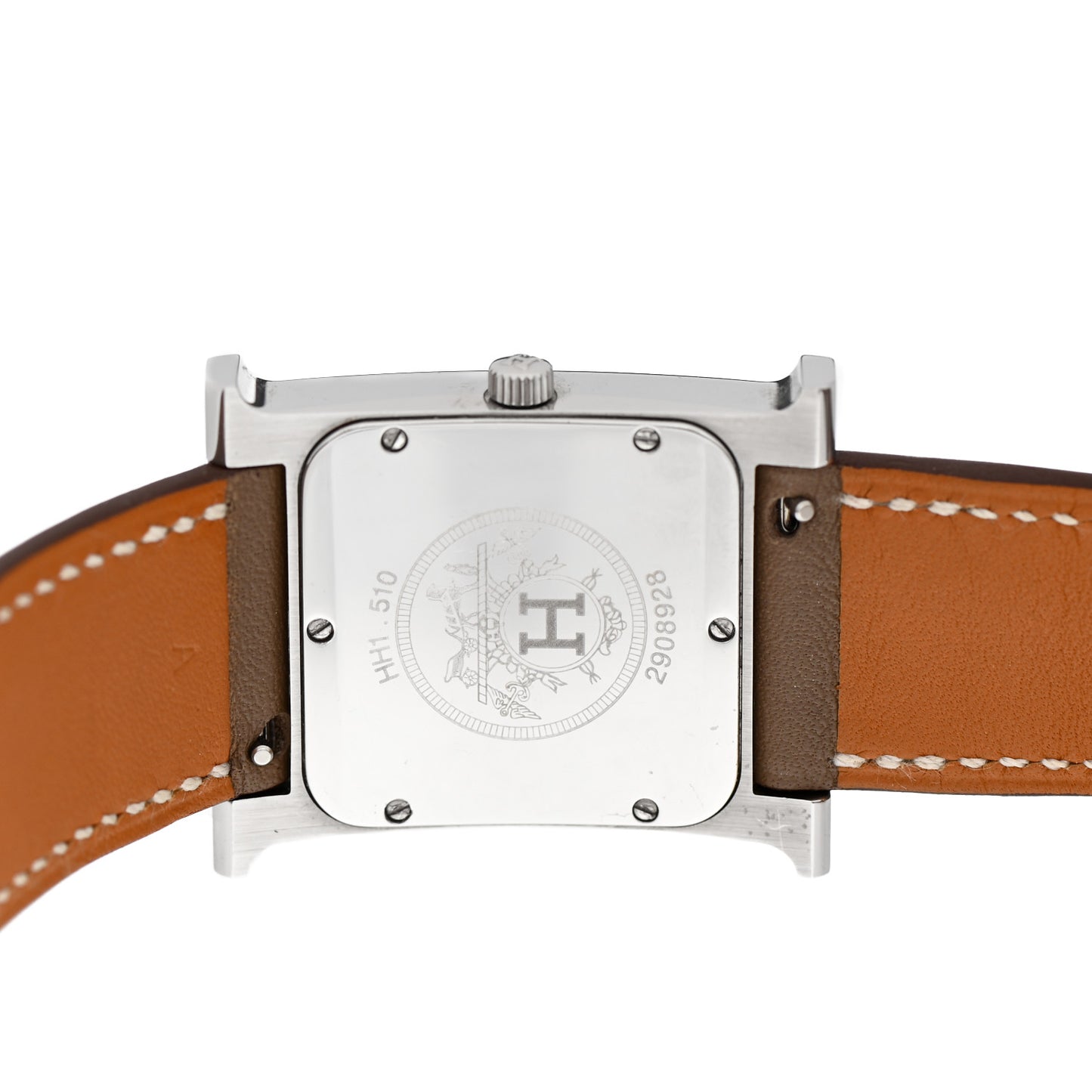Stainless Steel Swift 26mm Heure H Hour Double Tour Quartz Watch Etoupe