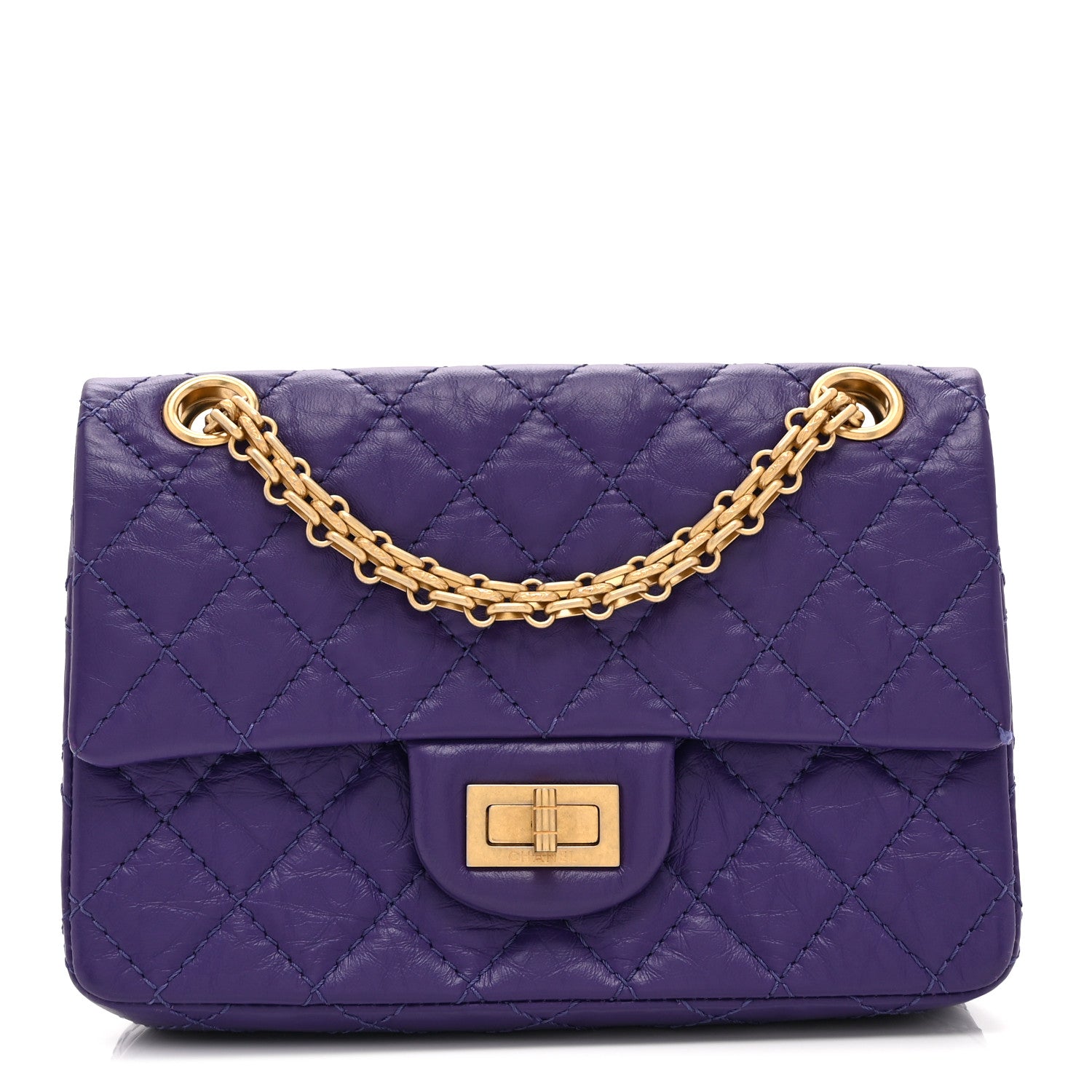 【新品・保証カードあり！】CHANEL ムートンバッグ　パープル CHANEL（シャネル） ココマーク ショルダーバッグ ムートン パープル