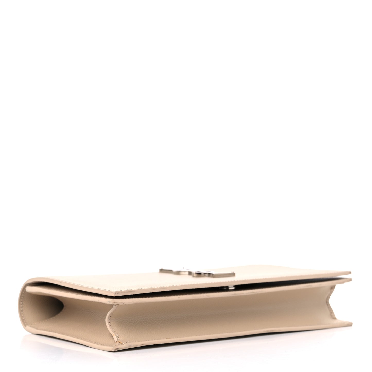 Grain De Poudre Classic Kate Monogram Clutch Nude Powder
