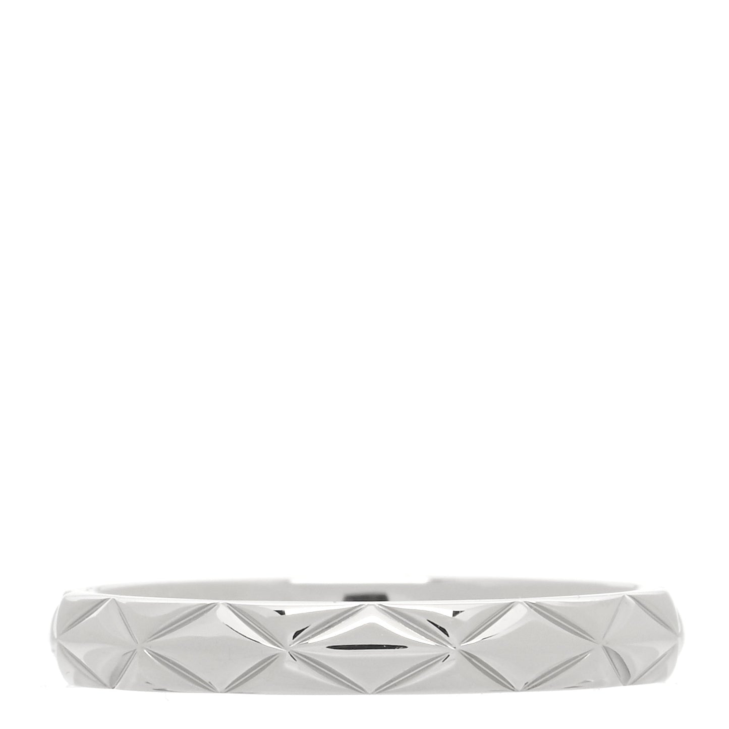 Platinum Diamond Small Matelasse Ring 46 3.75