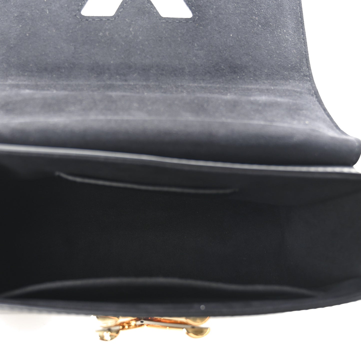 Calfskin Monogram Braided Twist Shoulder Bag MM Black