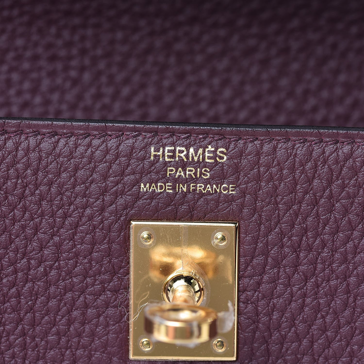 Hermes Togo Kelly Retourne 25 Bordeaux 19 of 40