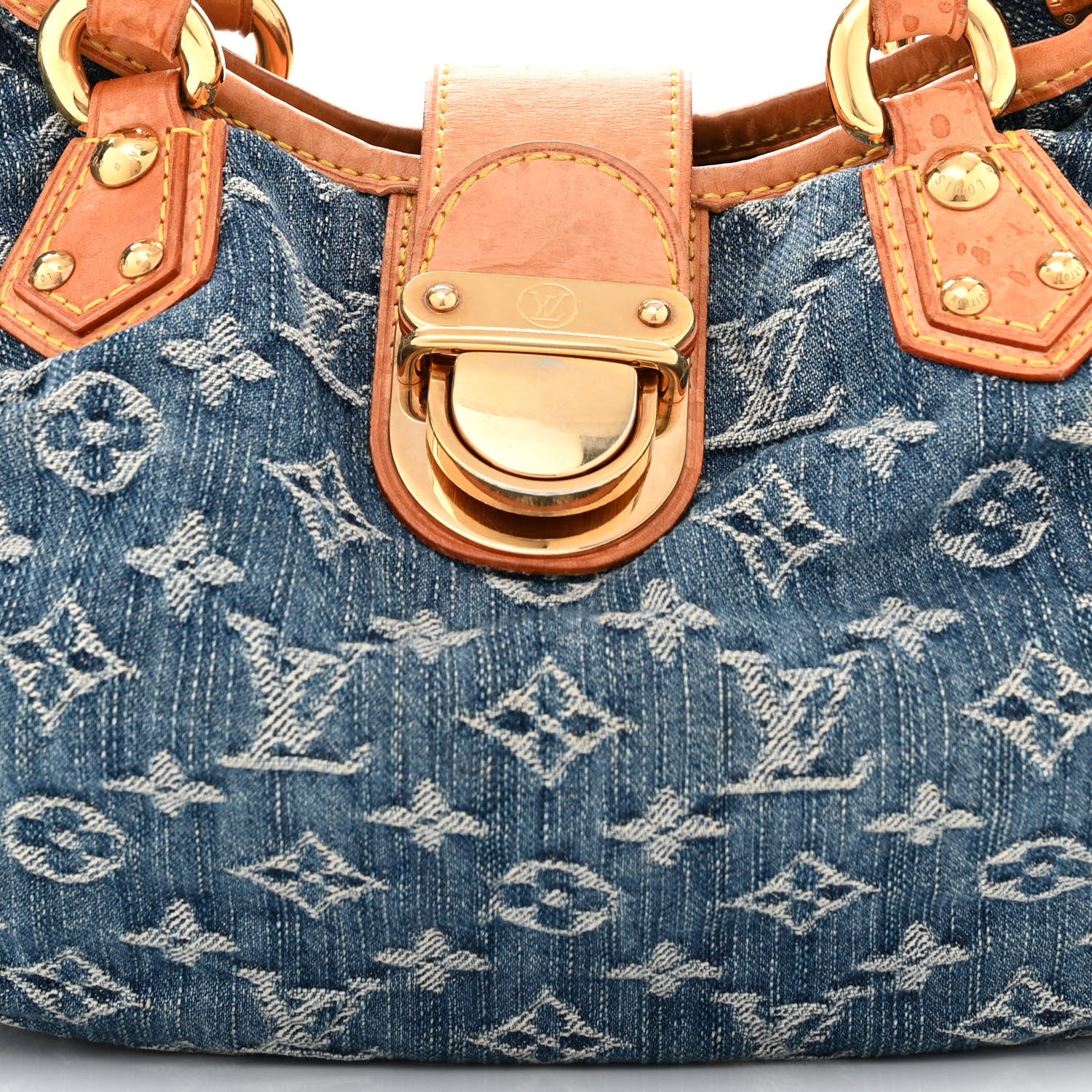 Louis Vuitton LOUIS VUITTON Monogram Denim Pleaty Blue 7 of 10