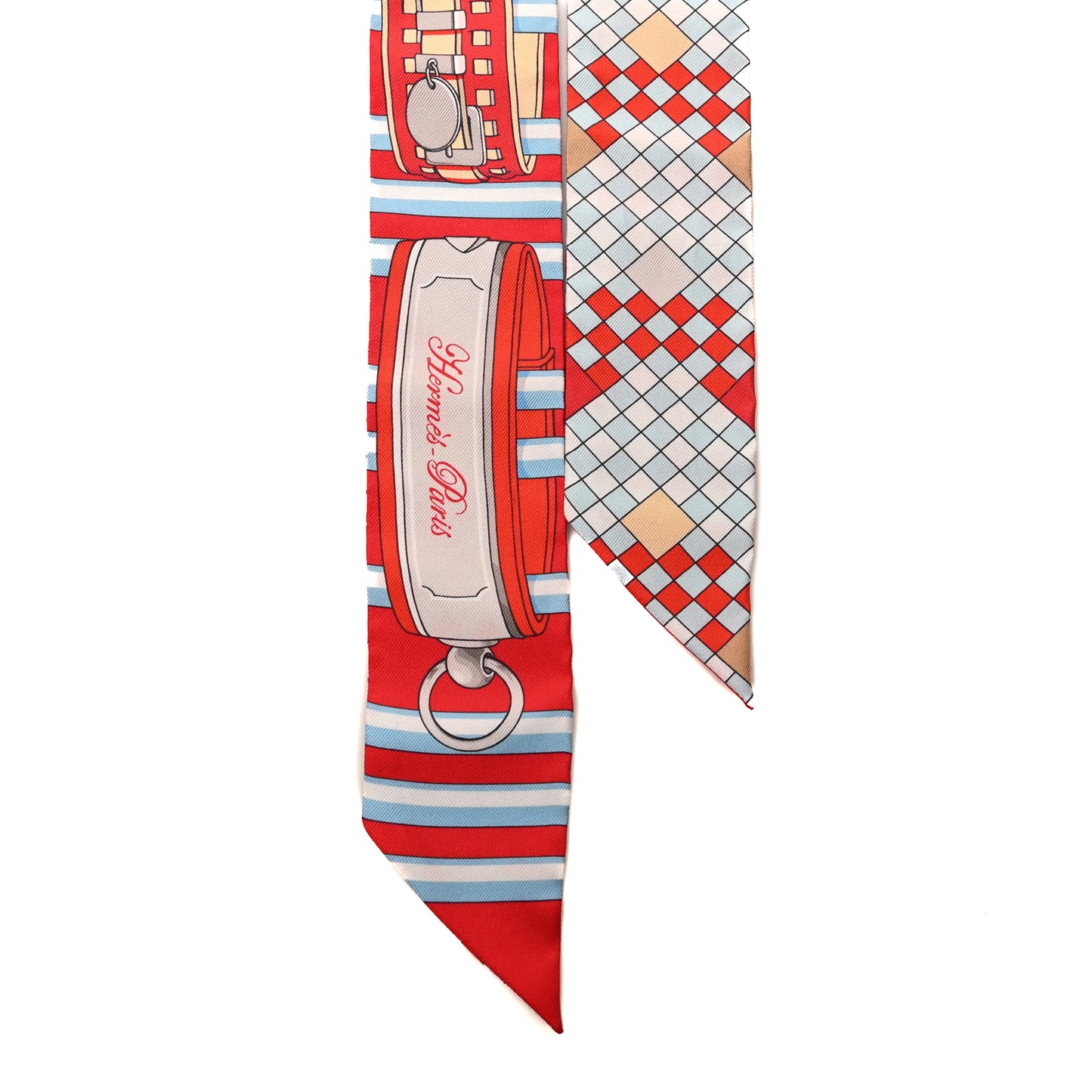 Silk Colliers De Chiens Remix Twilly Rouge Ciel Gris Perle
