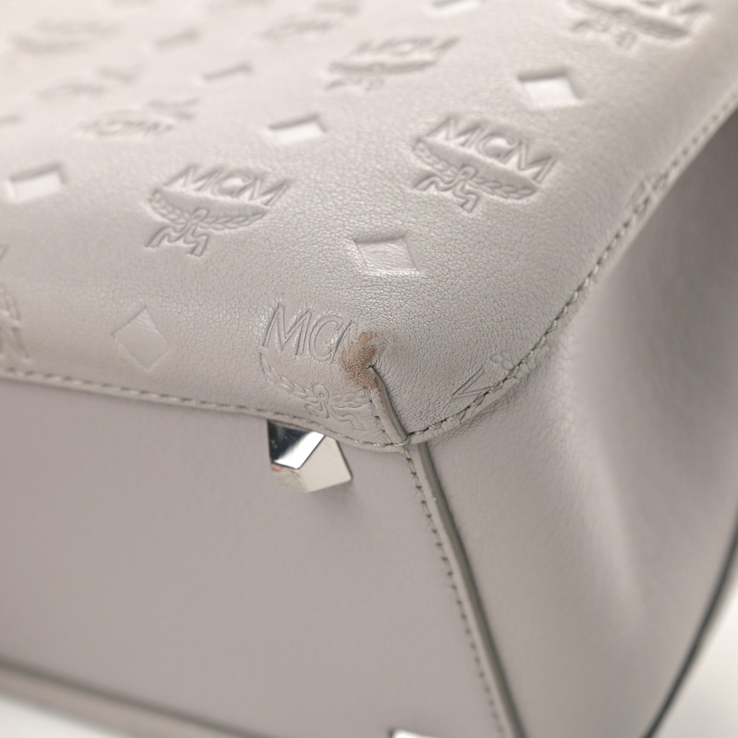 Calfskin Ottomar Monogram Sarah Convertible Hobo Dove