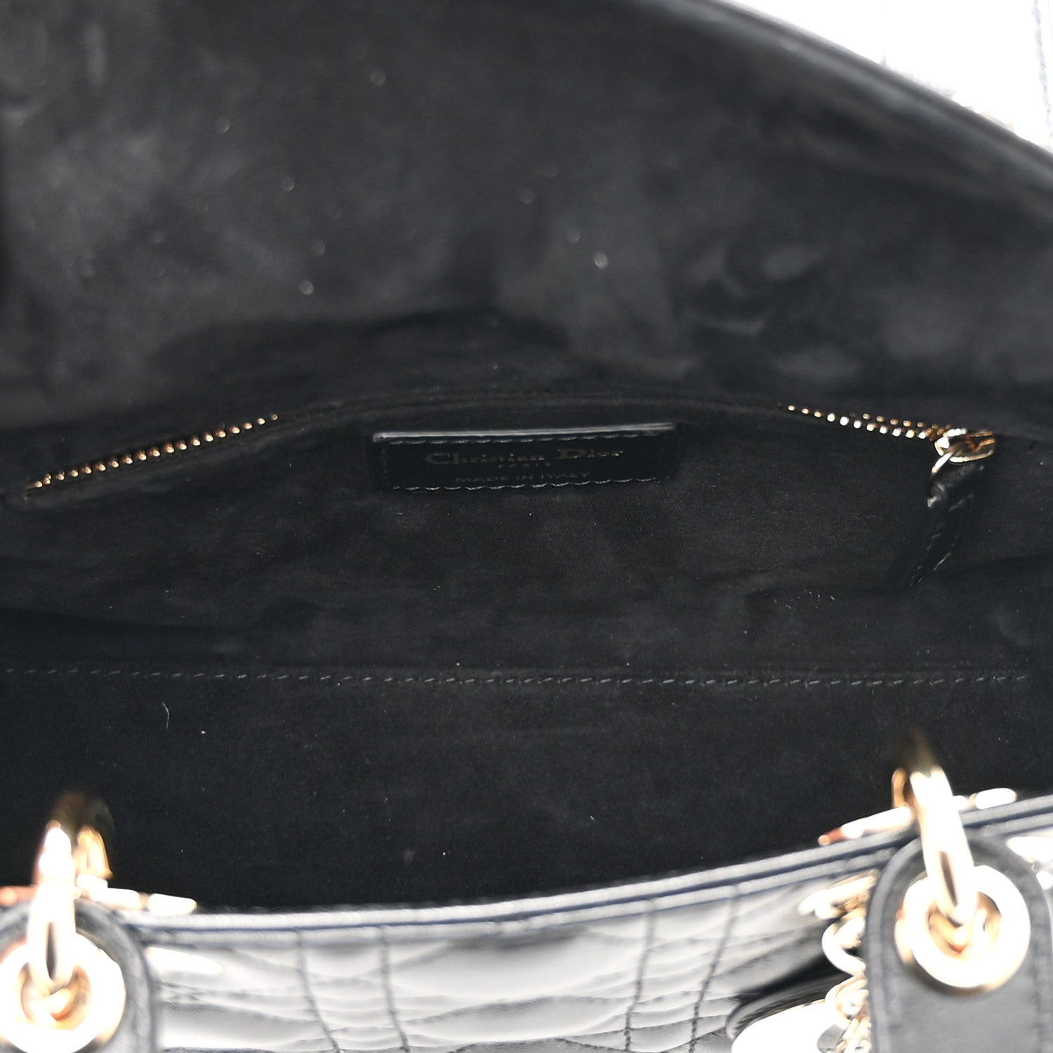 Christian Dior Lambskin Cannage Small My ABCDior Lady Dior Black 5 of 10