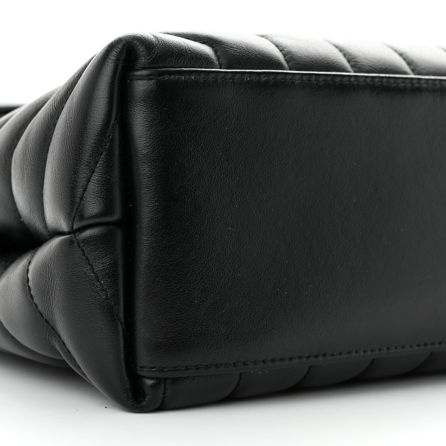 Saint Laurent Calfskin Y Quilted Monogram Medium Loulou Chain Satchel Black 9 of 14