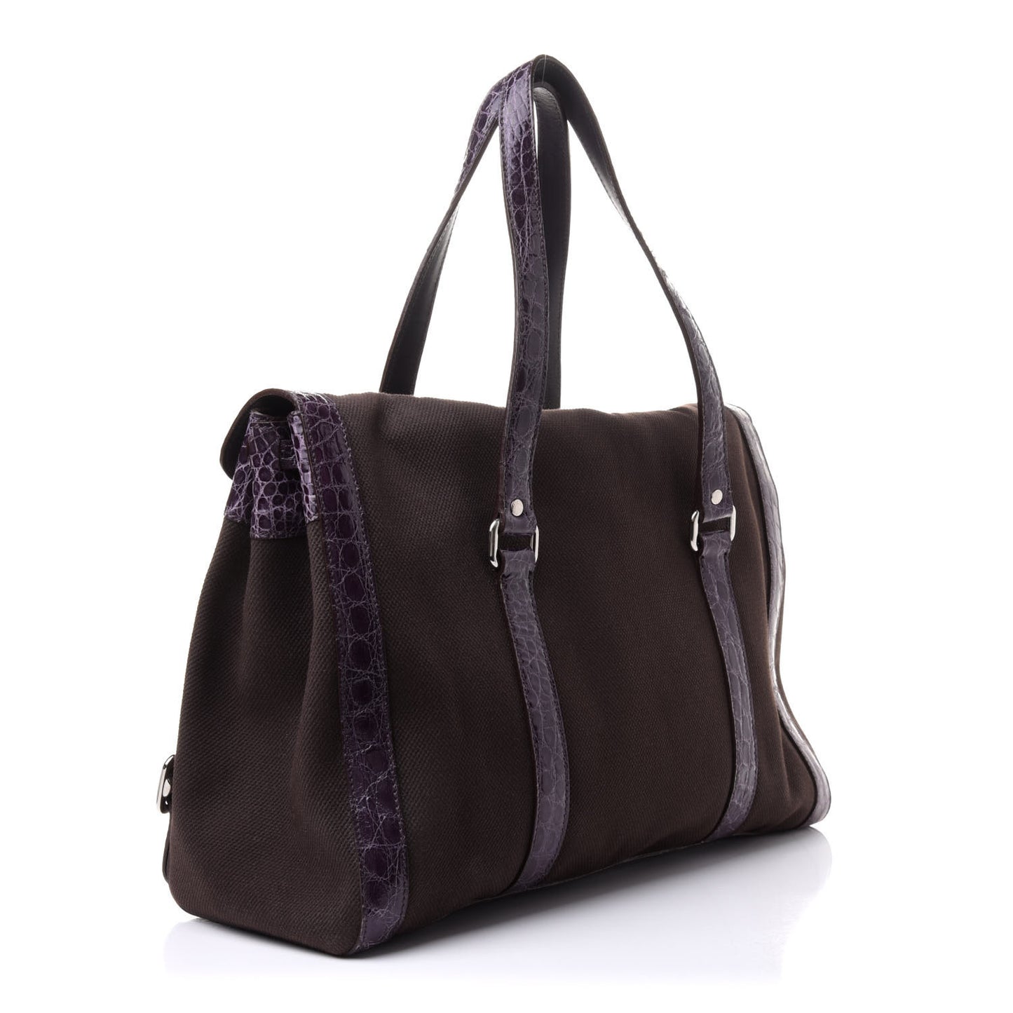 Canapa Cocco Sacca Shoulder Bag Ebano Malva