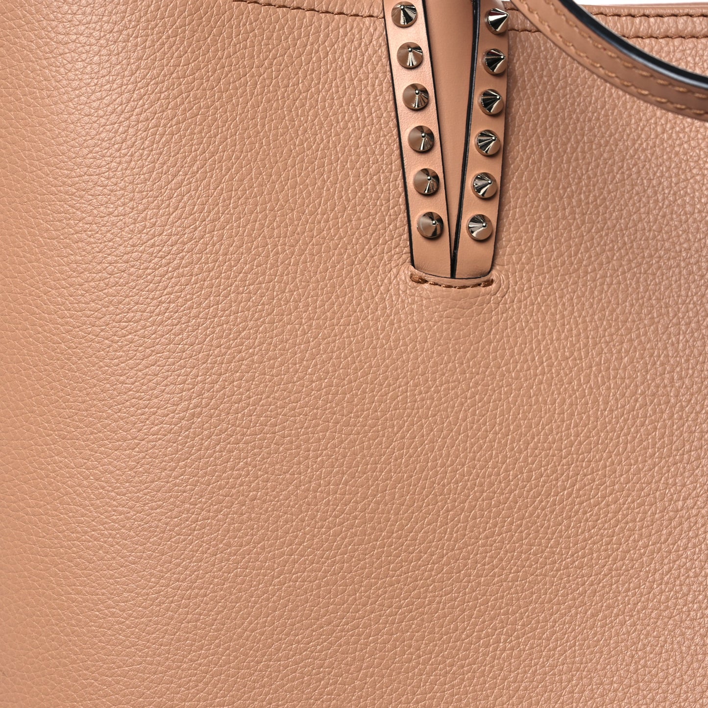 Calfskin Spikes East West Cabata Tote Nude