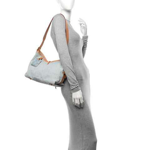 Monogram Denim CarryAll PM Sky Blue