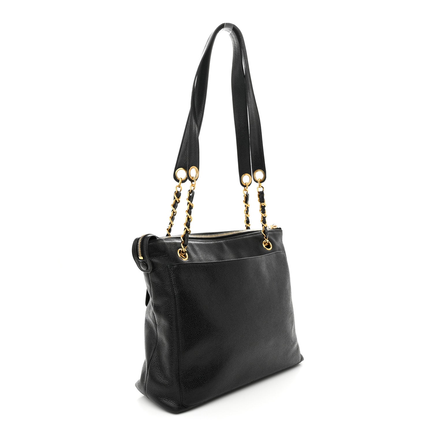 Chanel Caviar CC Shopper Tote Black 3 of 14