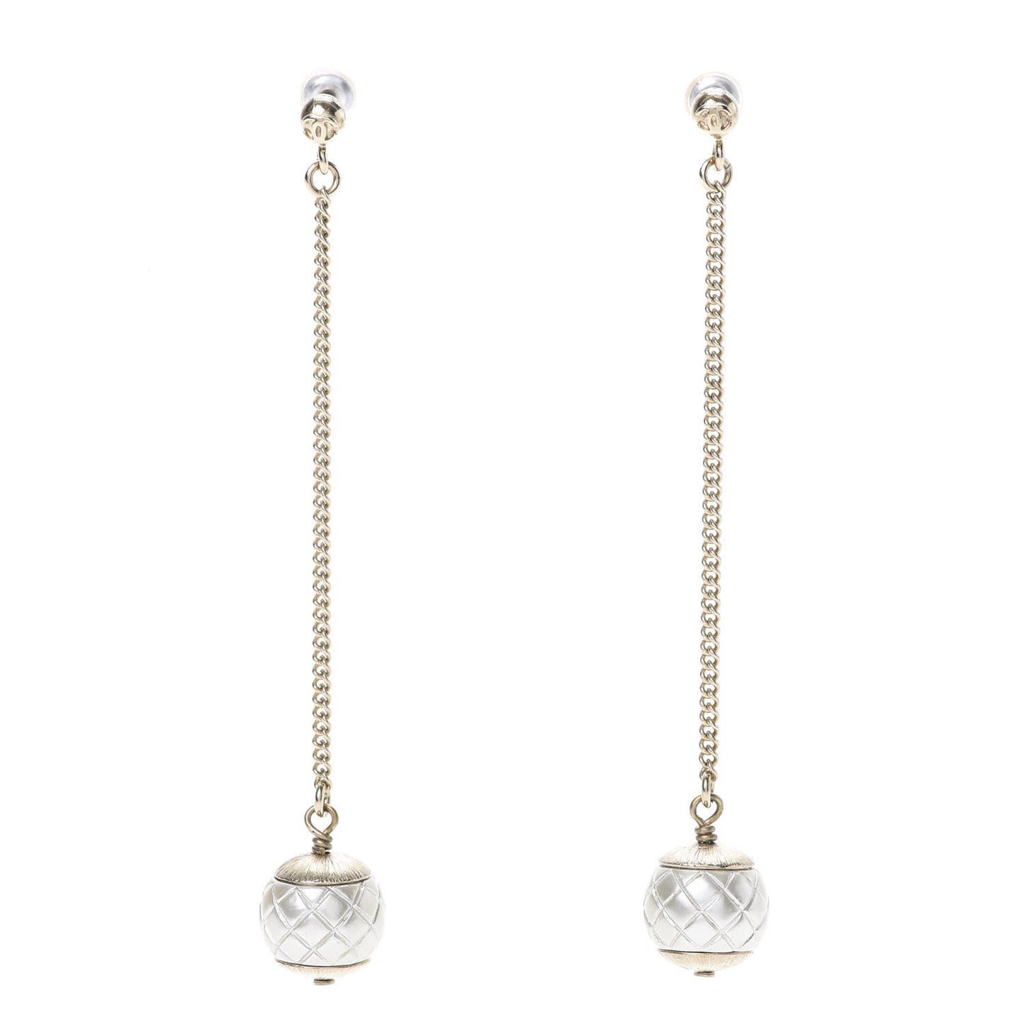 Pearl Dangle Earrings Gold