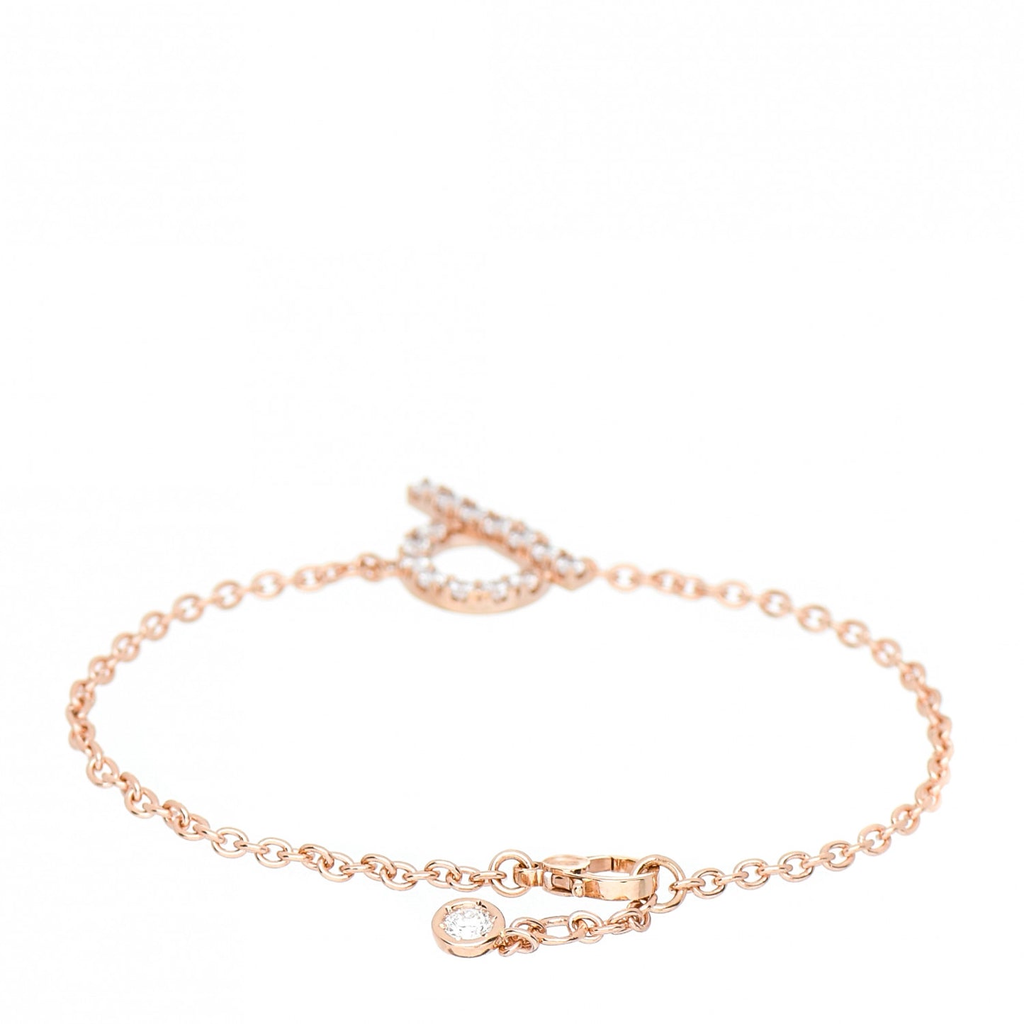 18K Rose Gold Diamond Finesse Bracelet SH