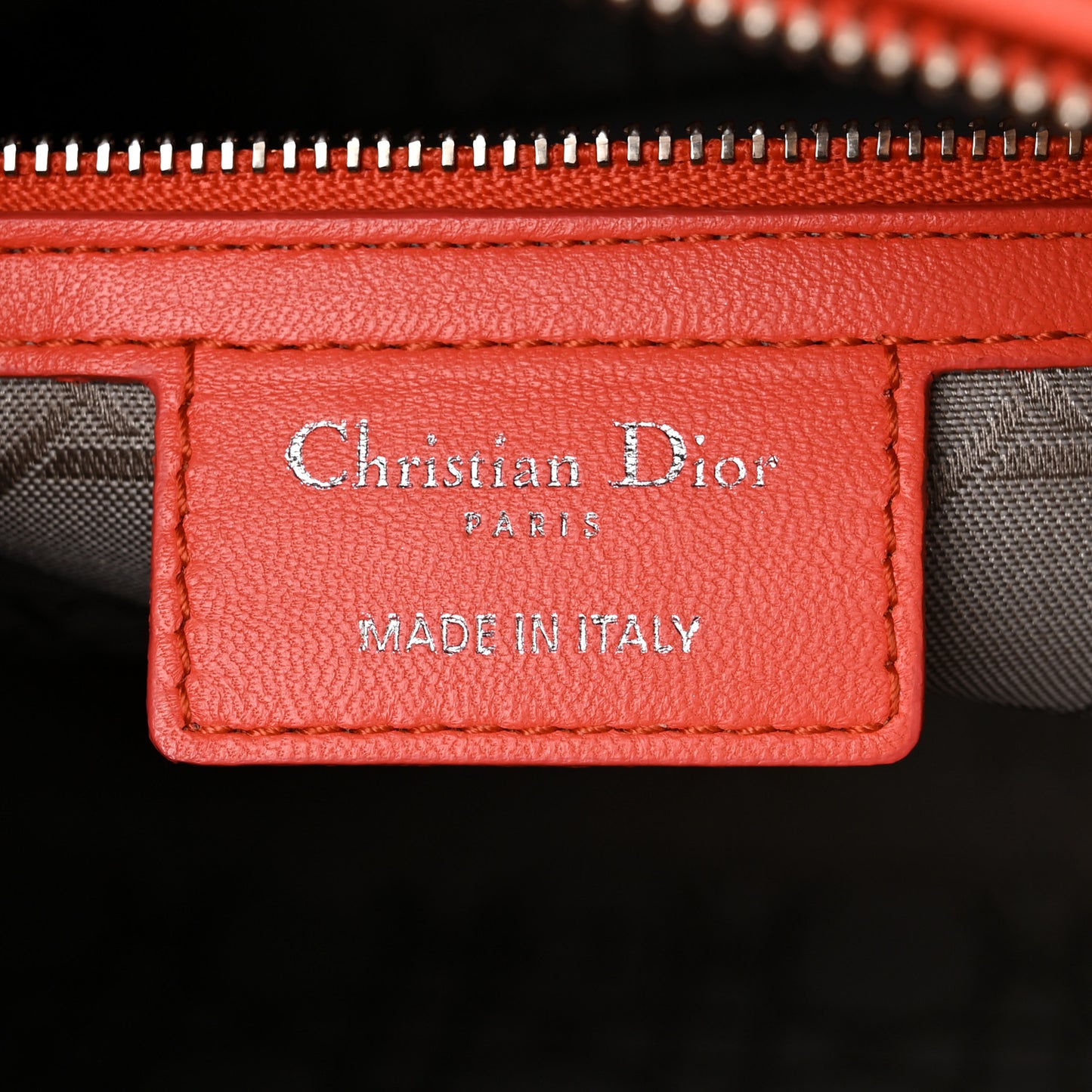 Lambskin Cannage Large Lady Dior Coral