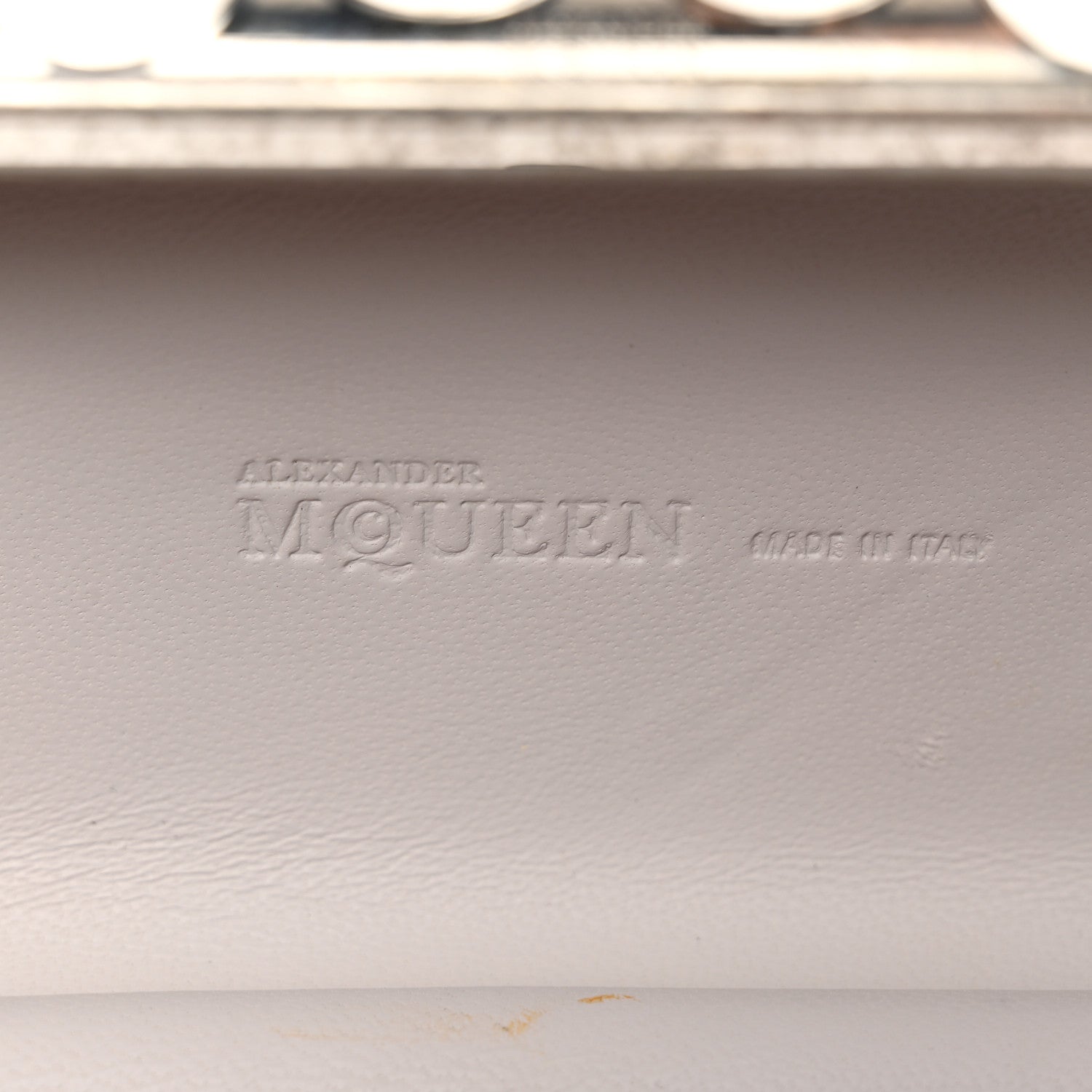 Alexander McQueen Snakeskin Knuckle Box Clutch Beige 7 of 10