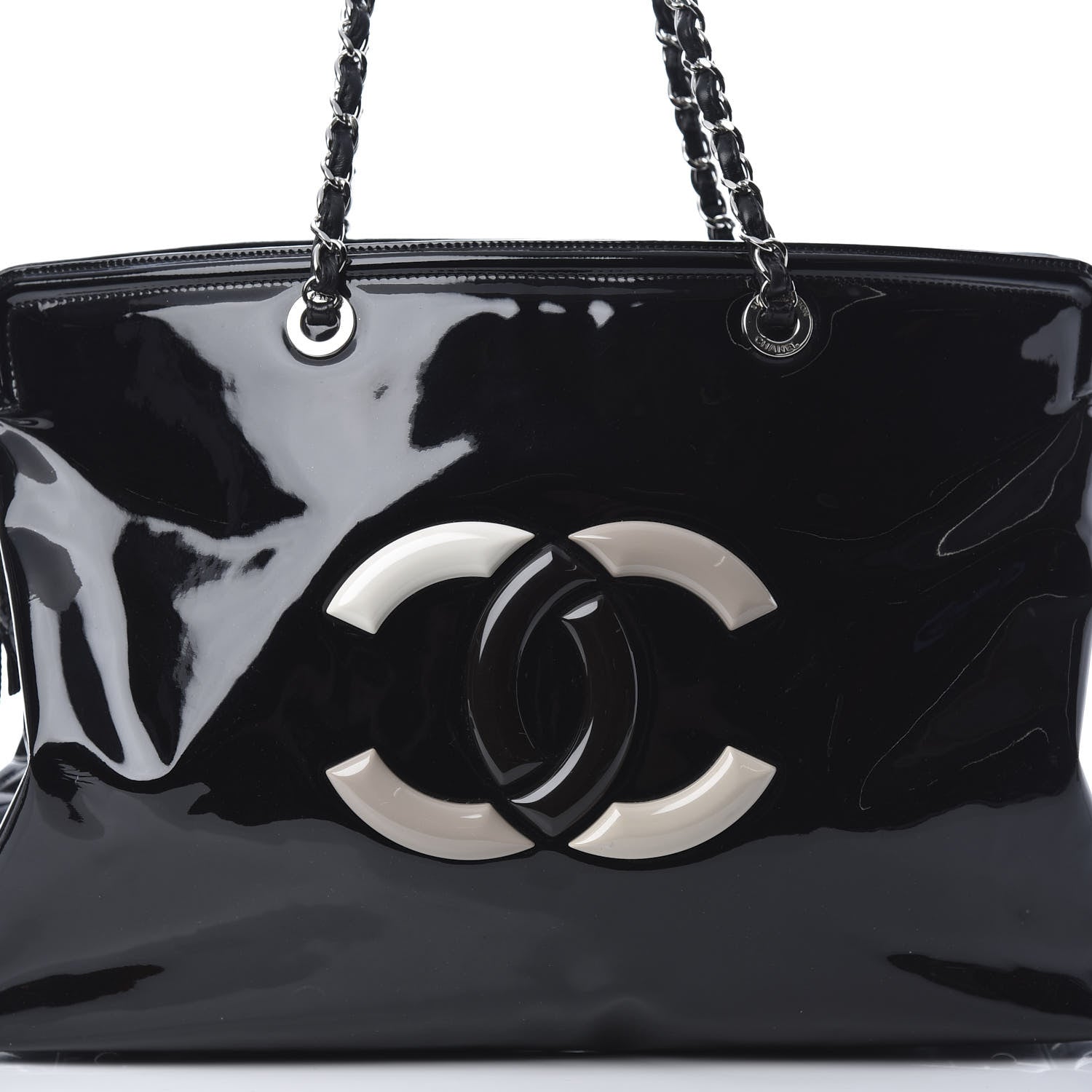 Chanel Vinyl XL Lipstick Tote Black 8 of 12