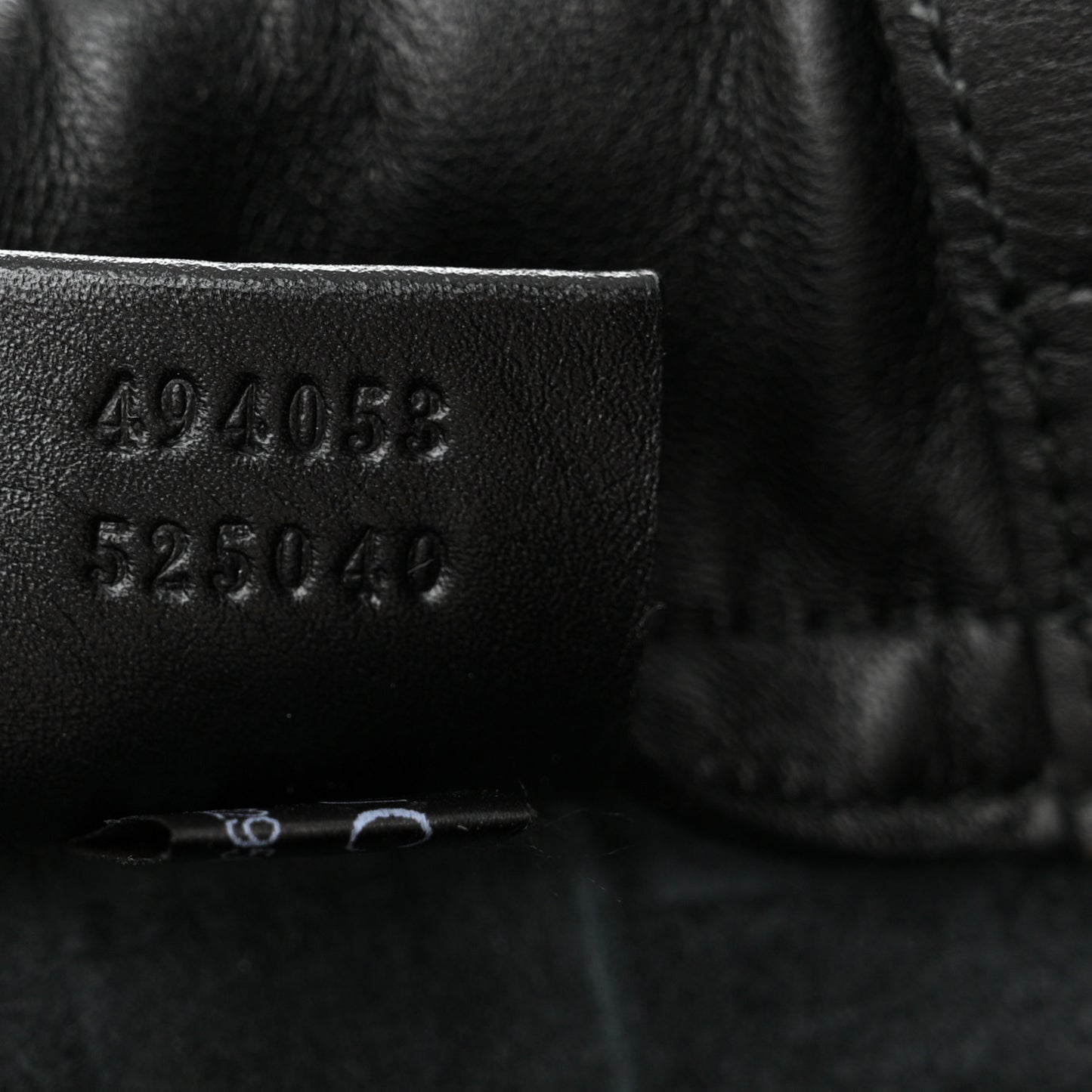 Calfskin Logo Drawstring Backpack Black