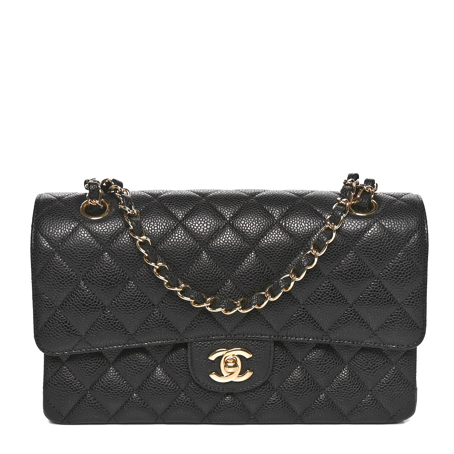 Chanel Caviar Quilted Medium Double Flap Black 1 of 11