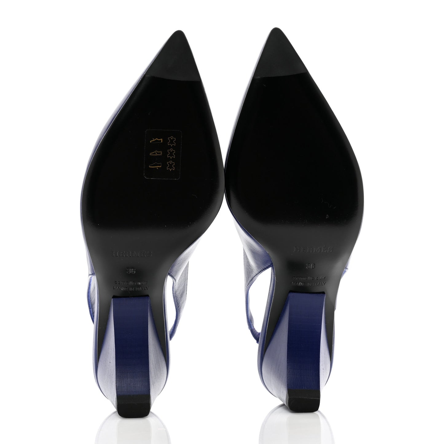 Nappa Antim 55 Slingback Pumps 36 Bleu Electrique