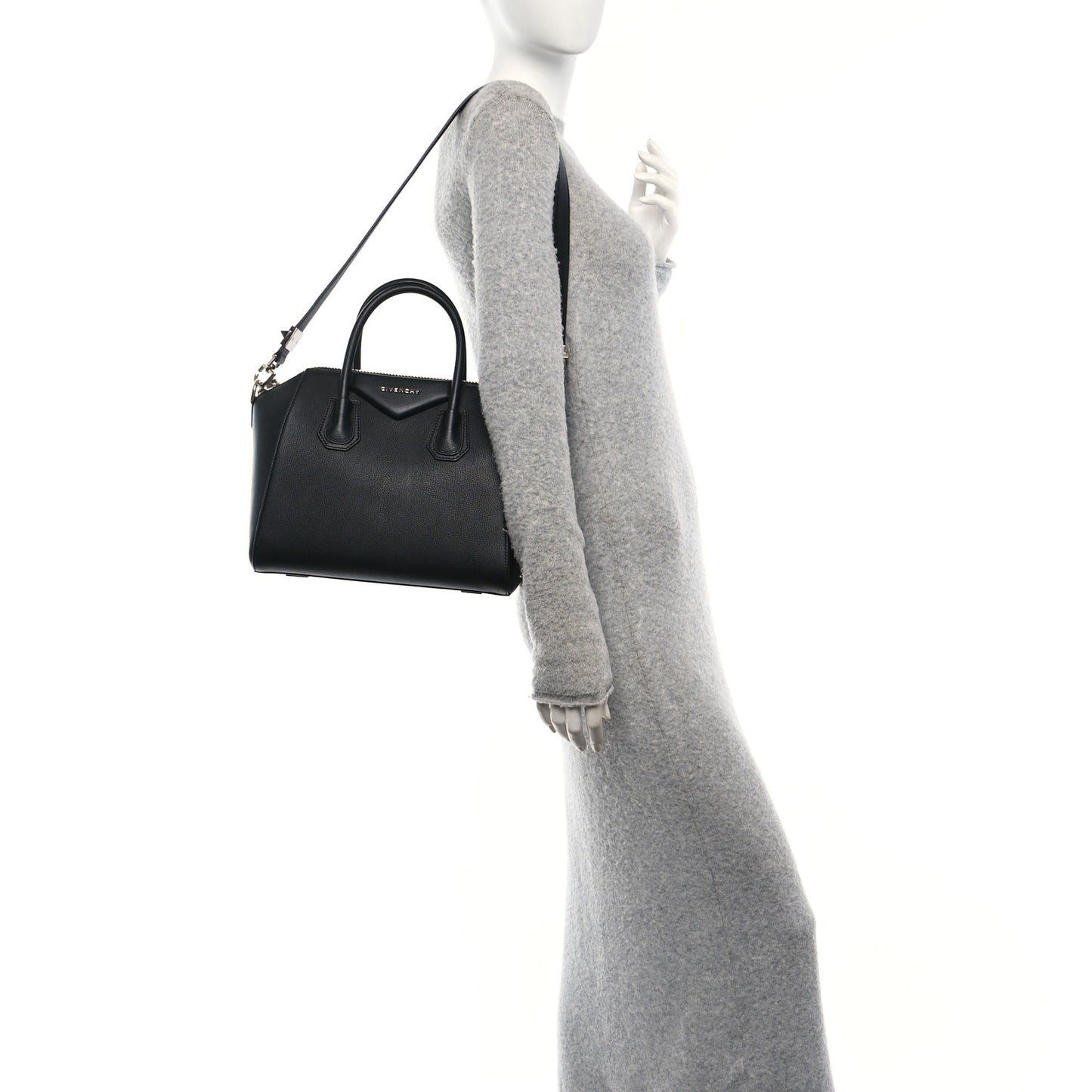 Sugar Goatskin Small Antigona Black