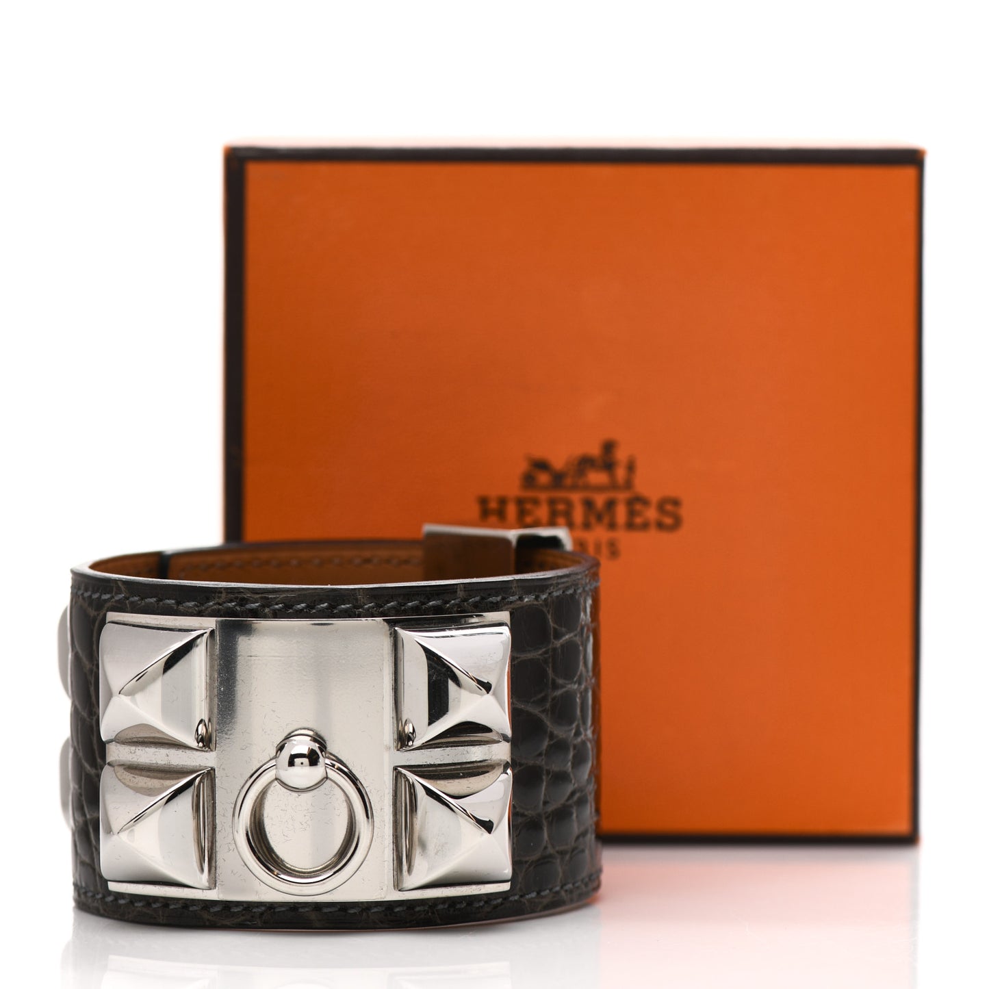 Shiny Alligator Collier de Chien CDC Bracelet S Macassar