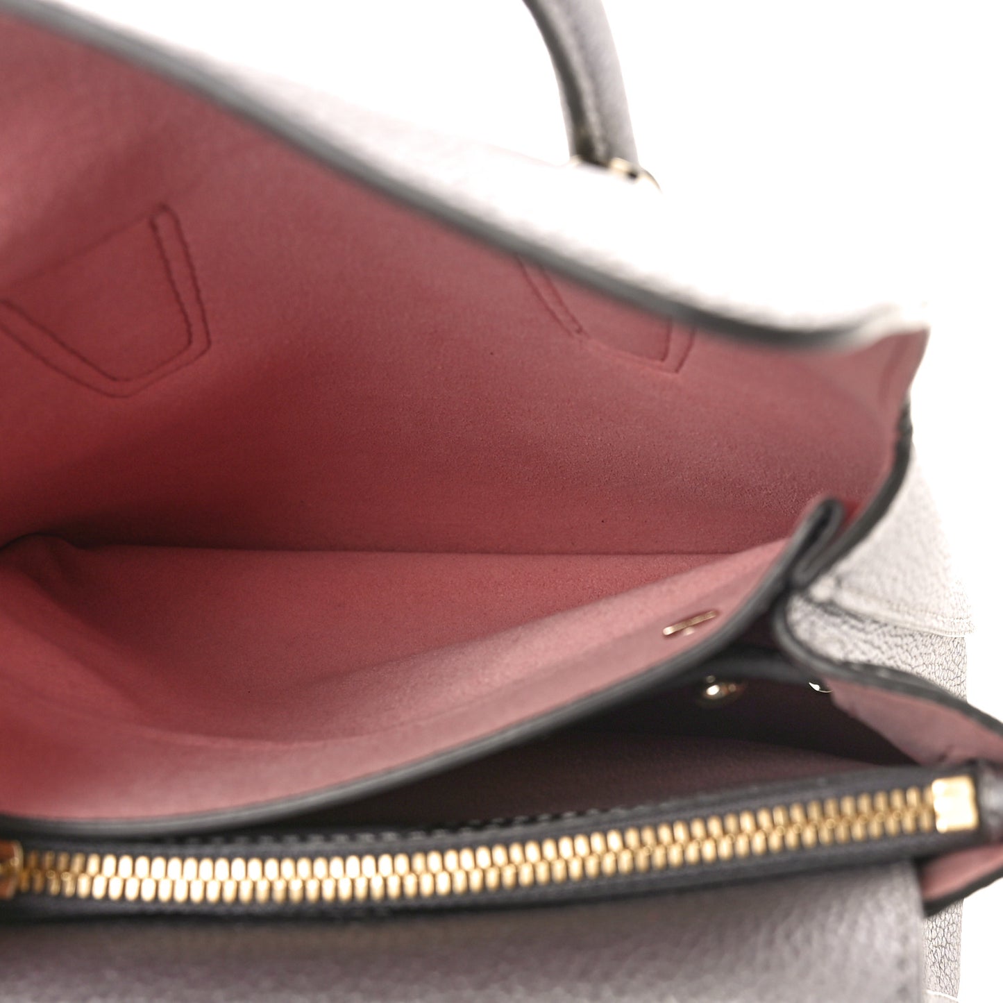 Metallic Grained Calfskin Mini Milla Tote Spike Silver